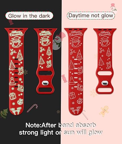 Vista 72 de Odbeai Correa deportiva de silicona suave con grabado floral compatible con Apple Watch de 1.496 pulgadas, 1.575 pulgadas, 1.614 pulgadas, 1.654