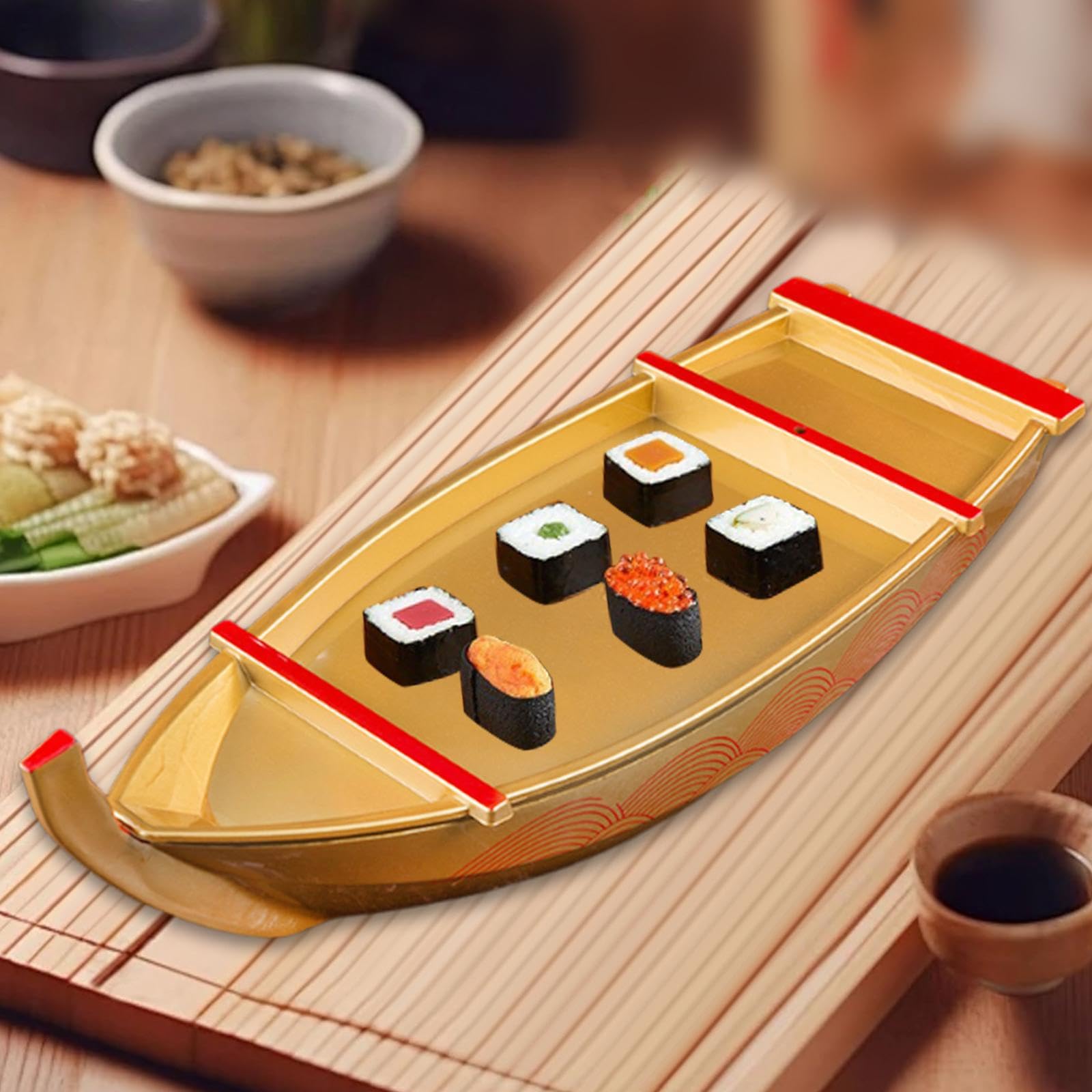 Plateau de Service pour Sushis, pour Restaurant Ou Maison, Support pour Sashimi, Plateau à Sushis