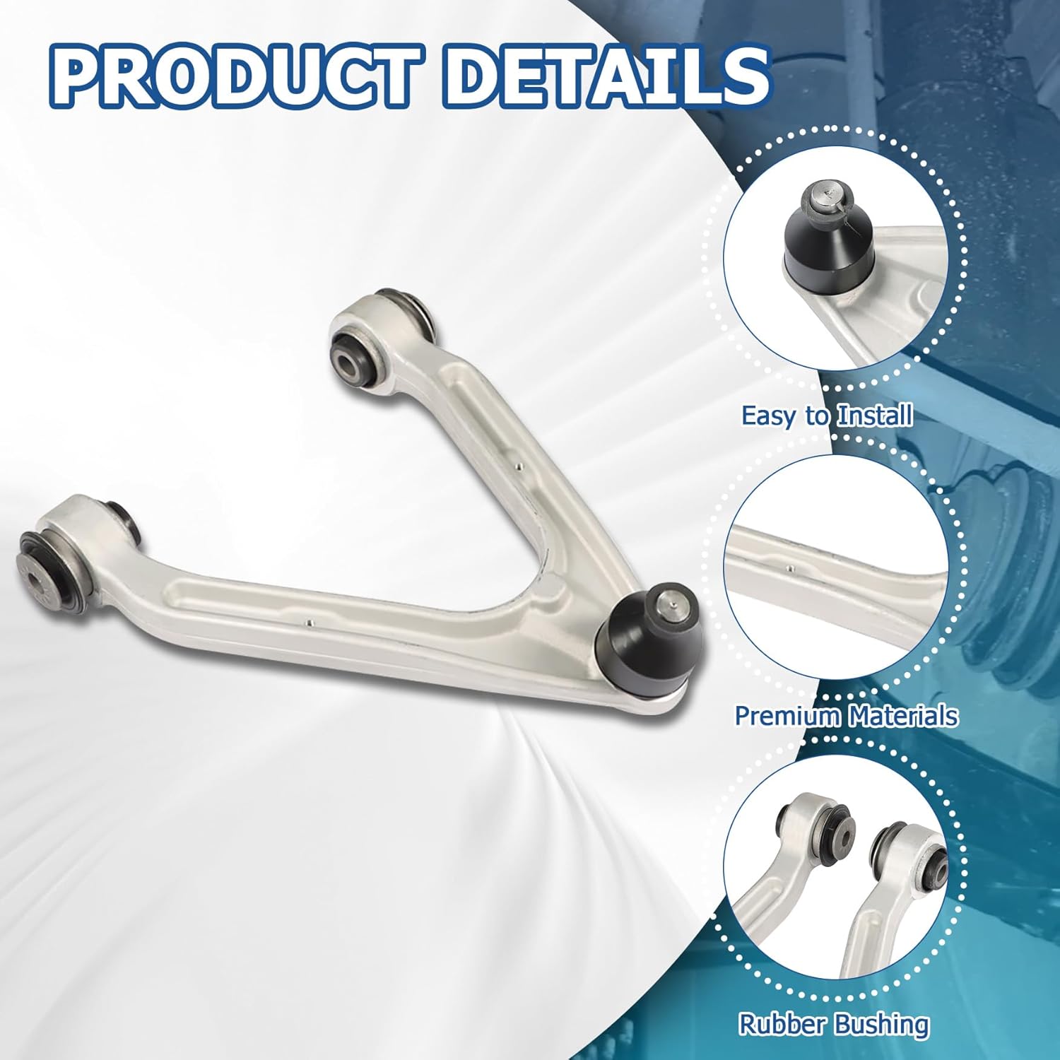 WFLNHB Control Arm Ball Joint Front Upper Lower Replacement for H3 H3T 2006-2010 Replacement Part Number K500250 K621675 K621676