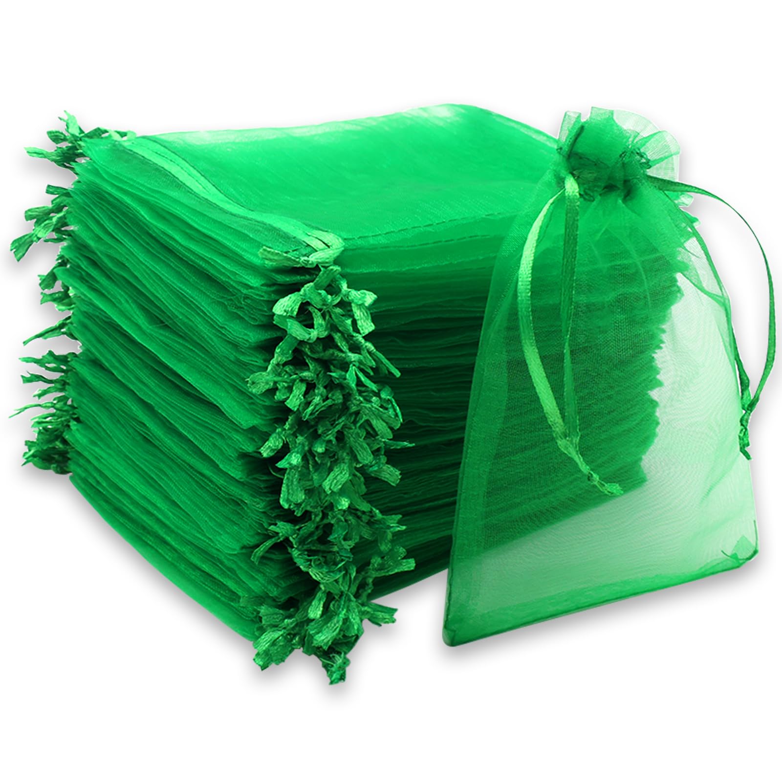Leeyunbee 100 stuks kleurrijke zakjes van organza, 10 x 15 cm, zakjes van organza, cadeauzakje, bruiloft, snoepzakjes voor festivals en bruiloften, satijnen trekkoord