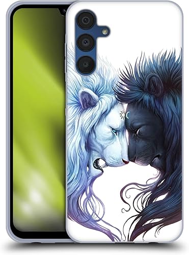 Miniatura 8 de Head Case Designs Officially Licensed Jonas JoJoesArt Jödicke Yin Yang Wolves Creatures Soft Gel Case Compatible with Samsung Galaxy A15