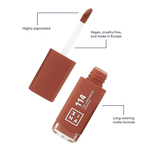 Miniatura 7 de 3INA The Longwear Lipstick 114 - Naturalmente hidratante, de secado rápido, tonos que se mantienen todo el día y se adaptan a cada tono de piel -