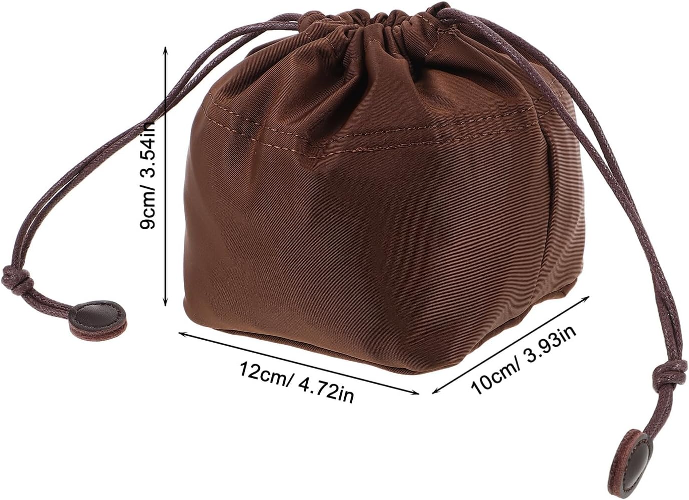 Nylon Tote Bag Organizer Insert with Multiple Pockets, Shoulder and Crossbody Purse Storage Insert for Daily Travel Use, Mini Bucket Handbag Inner Liner for Women