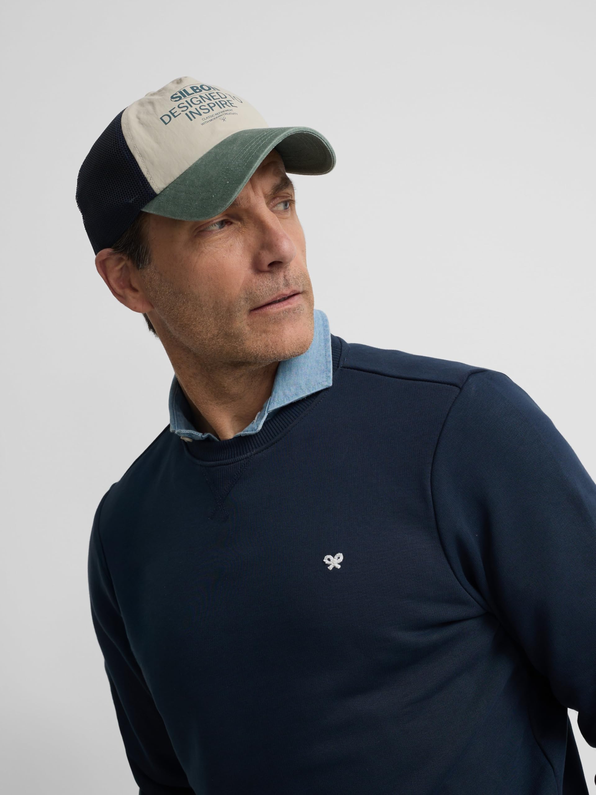 SILBON Sudadera Minilogo para Hombre