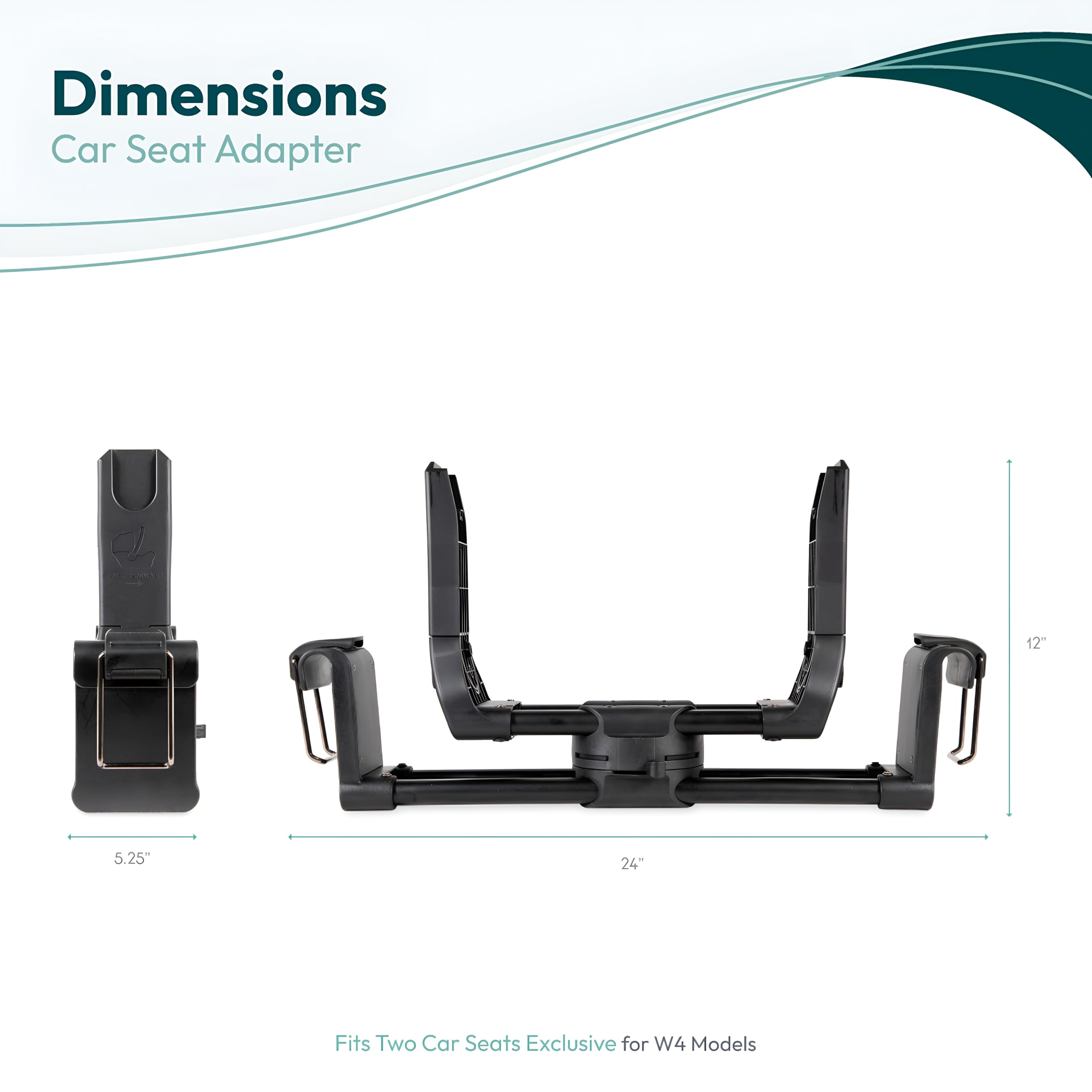 WONDERFOLD Adaptateur de siège auto pour poussette Wagon W4