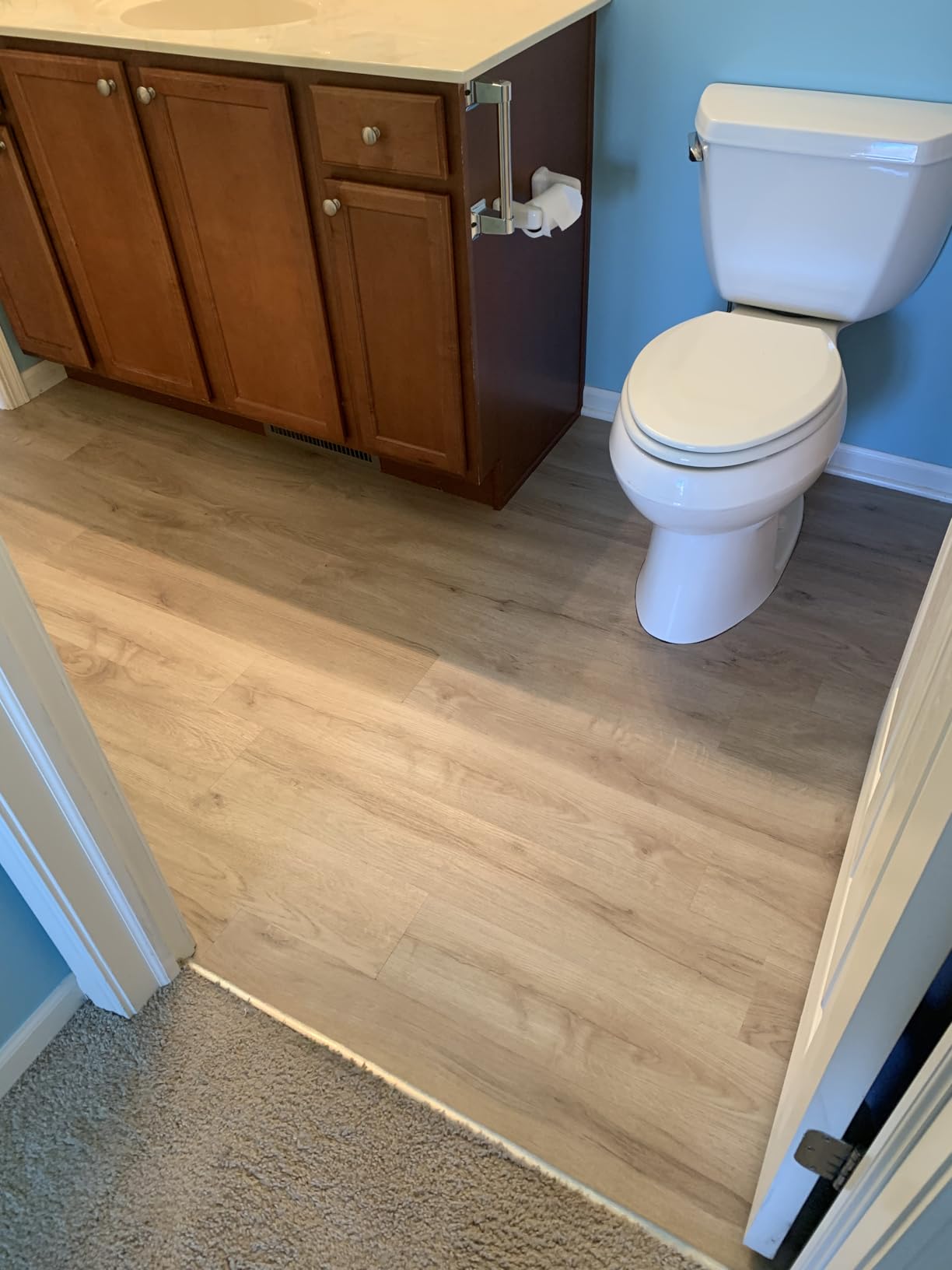 Midnight black flooring in modern interior