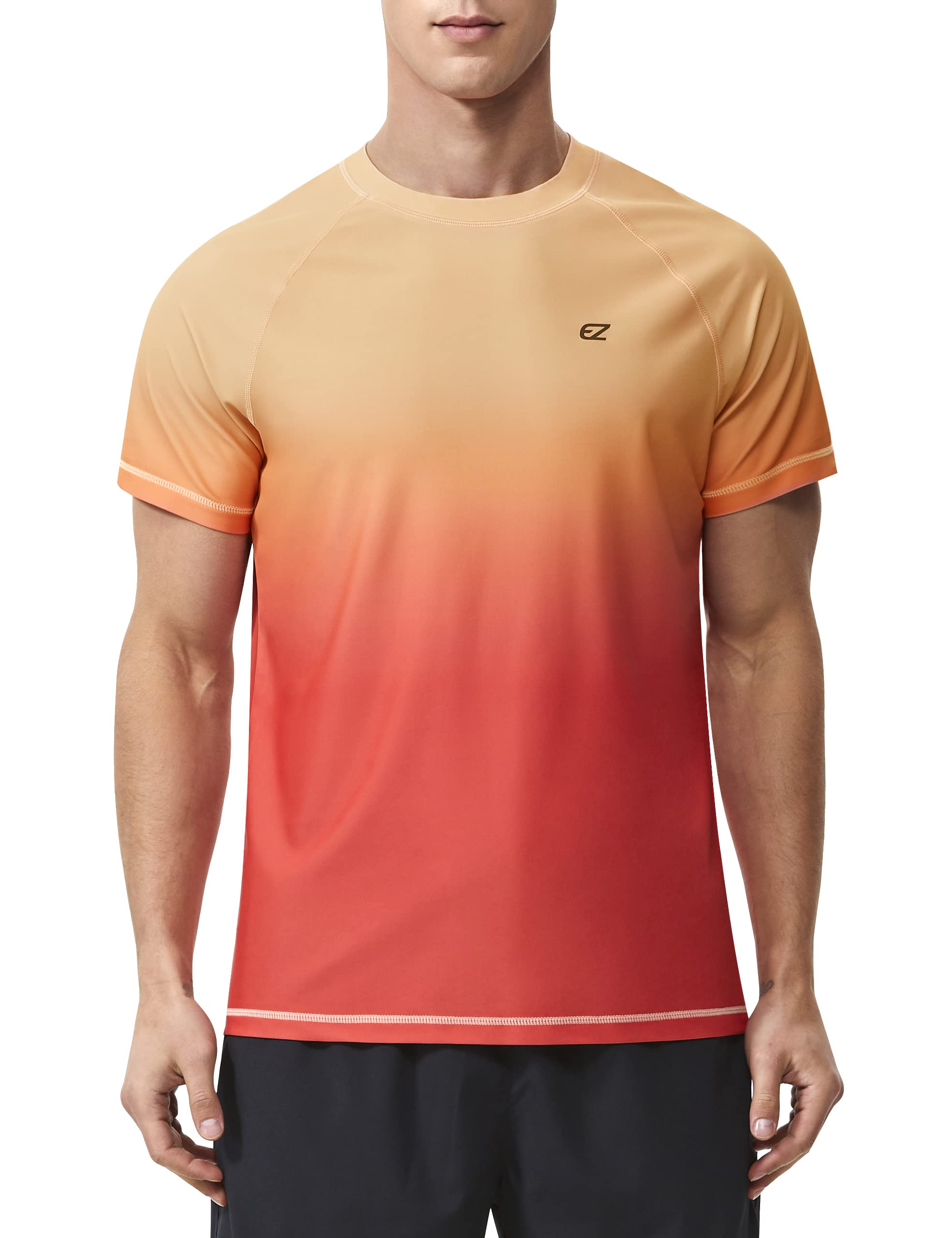 Men's Rash Guard Swim Shirts Summer UPF 50+ UV Sun Protection Quick Dry Beach Fishing Water Shirts T Shirts for Men