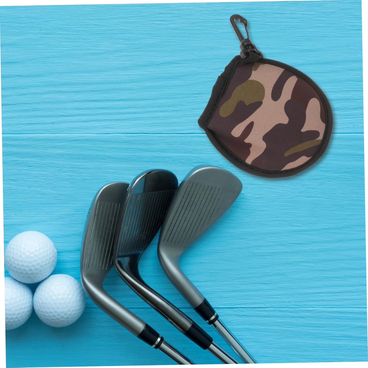 ibasenice Golf Ball Bag Golf Gadgets Club for Golf Bag Portable Pouch Balls Golf Cleaning Kit Golf Washer Mini