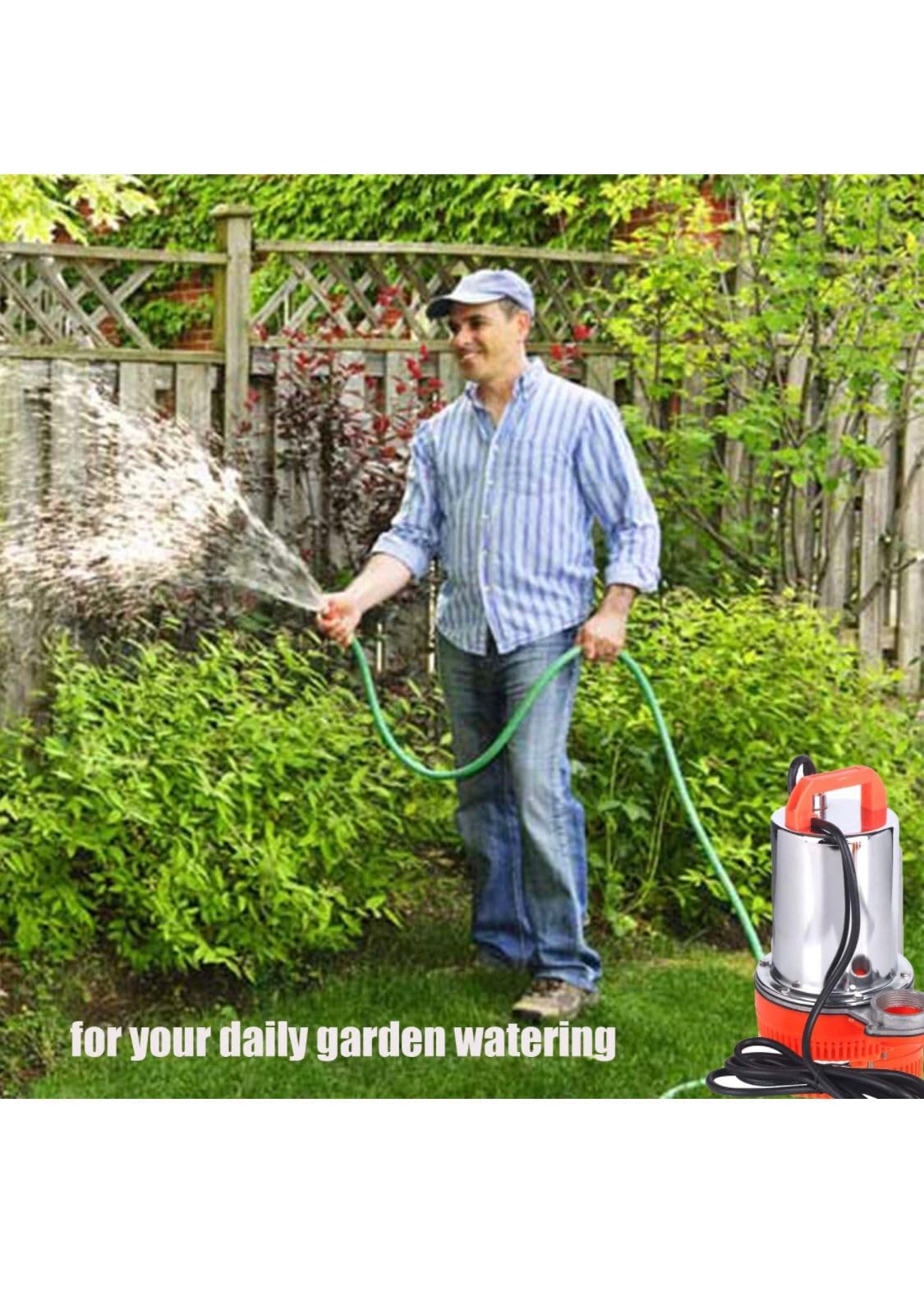 Asian Pumps 24V 220w Head 25-30 feet 2β 7000-9000 lhr Solar or Battery Operated Submersible water pump for Marine Boat, Well, Farm, Pond, Garden, Water Transport, Dewatering & Fountain 1
