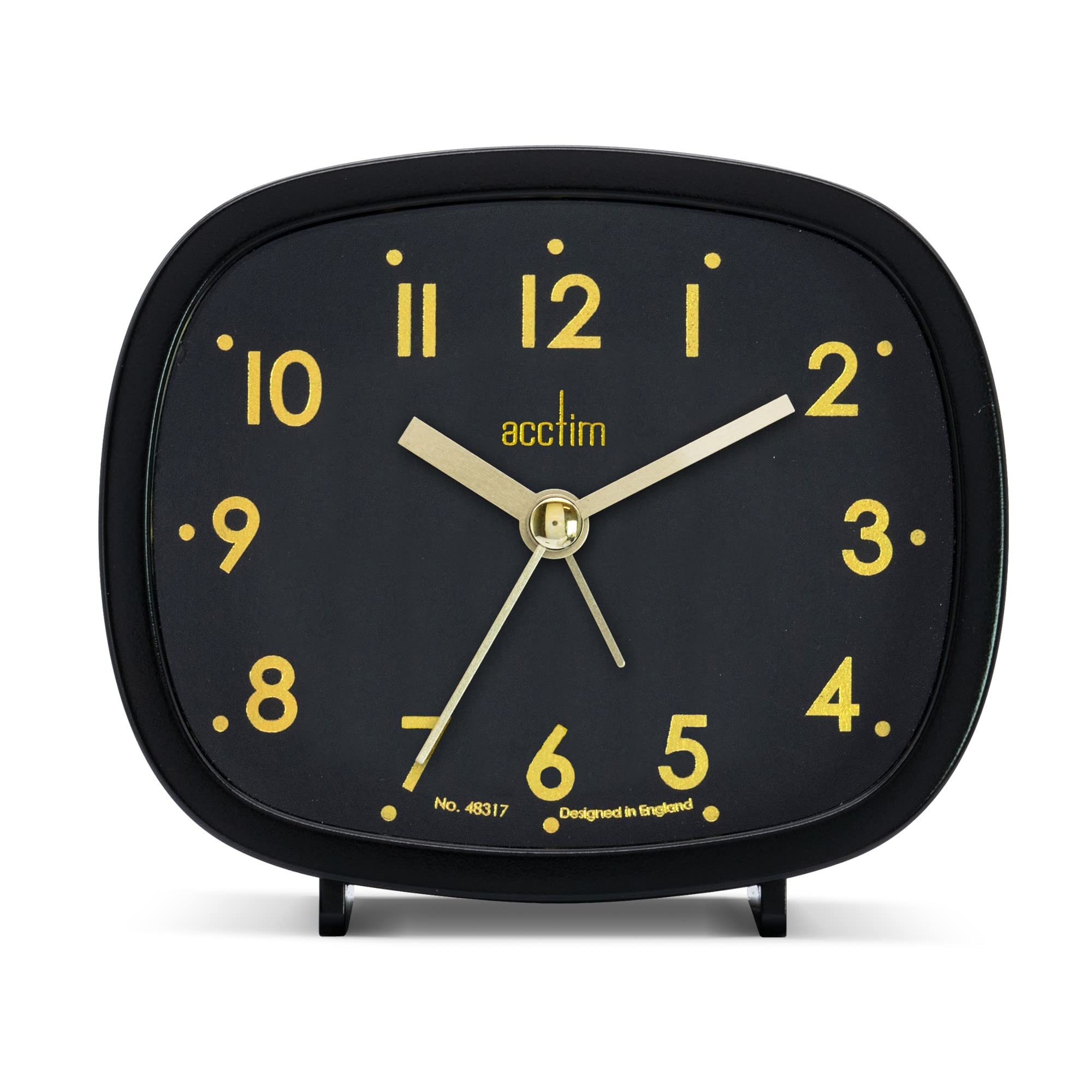 Acctim 15905 Hilda beep alarm clock in Cloverfield (Black)