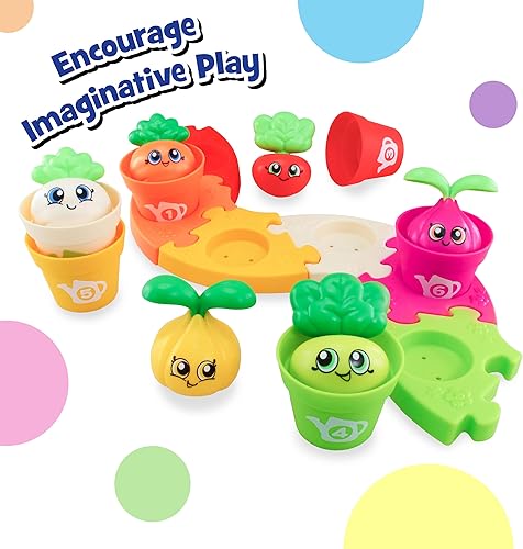 Miniatura 3 de HAP-P-KID Puzzle N' Plant Macetas, juguetes educativos y de aprendizaje Montessori, tazas apilables de anidación, juegos educativos de clasificación