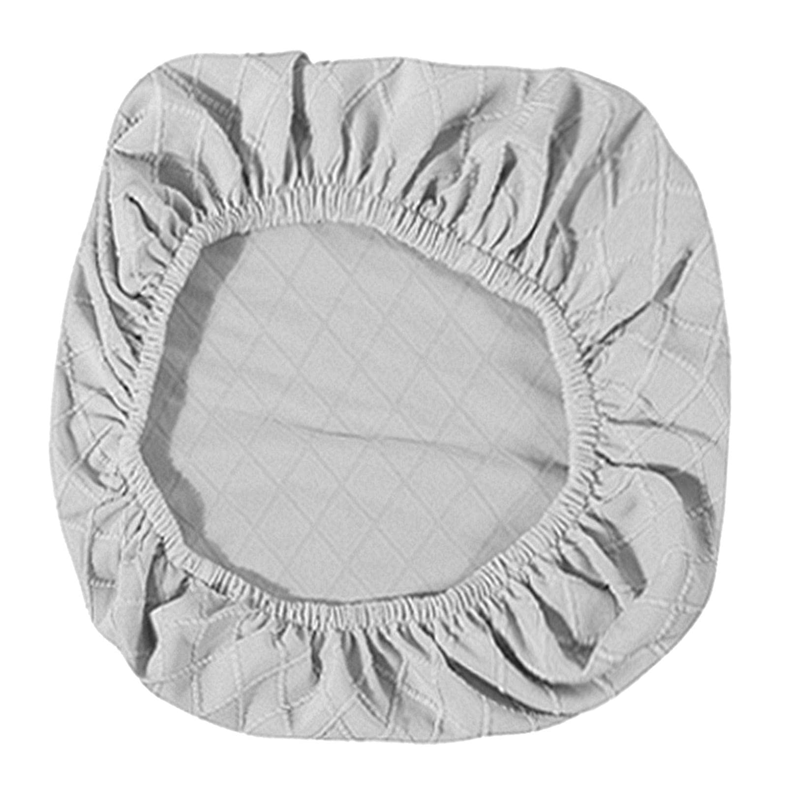 Funda para silla de oficina elástica y lavable protectora de sillones de escritorio plata