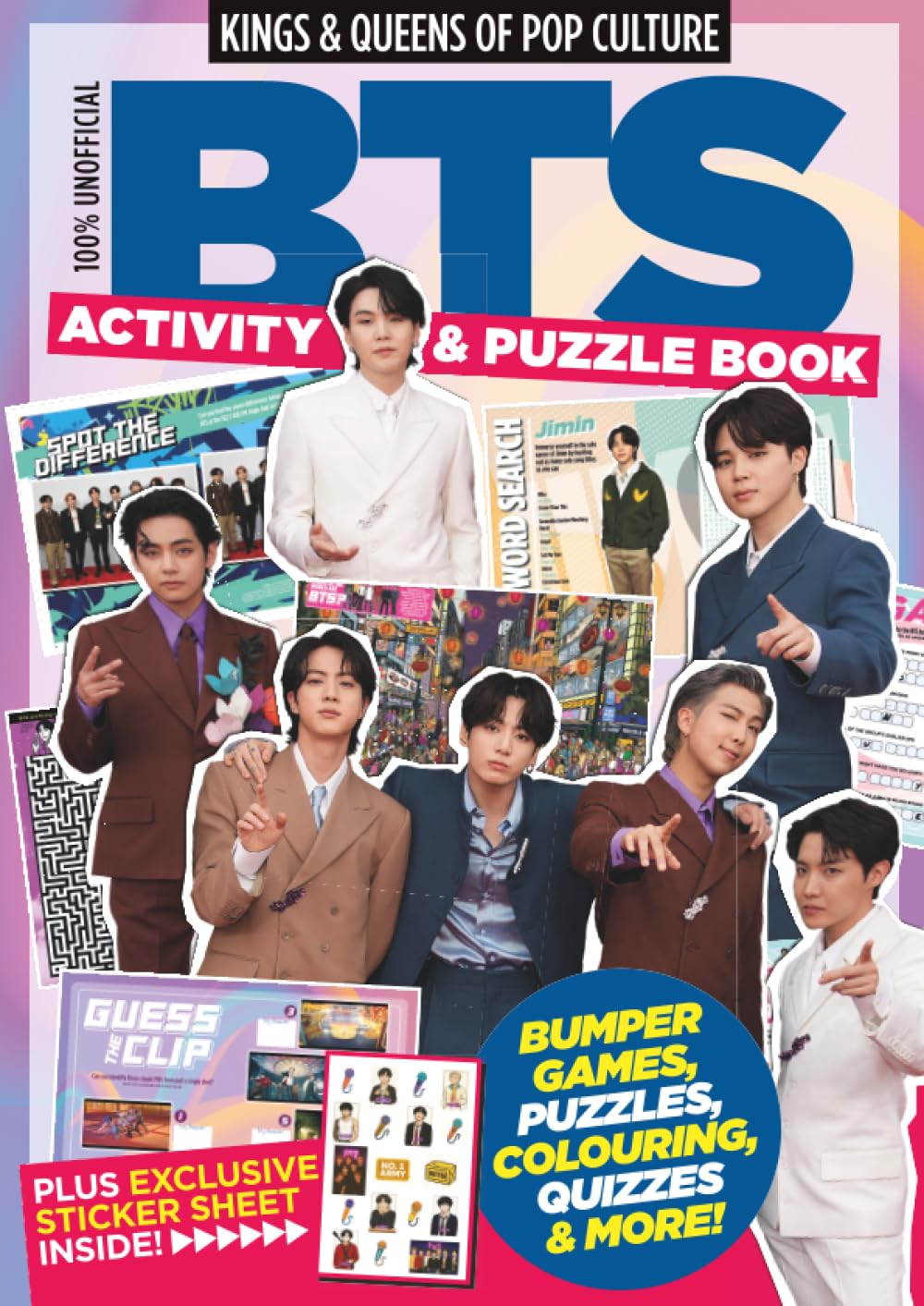 BTS Activity & Puzzle Book: | 100% Unofficial Magazine Fan Book | Bumper Games, Word Sear…