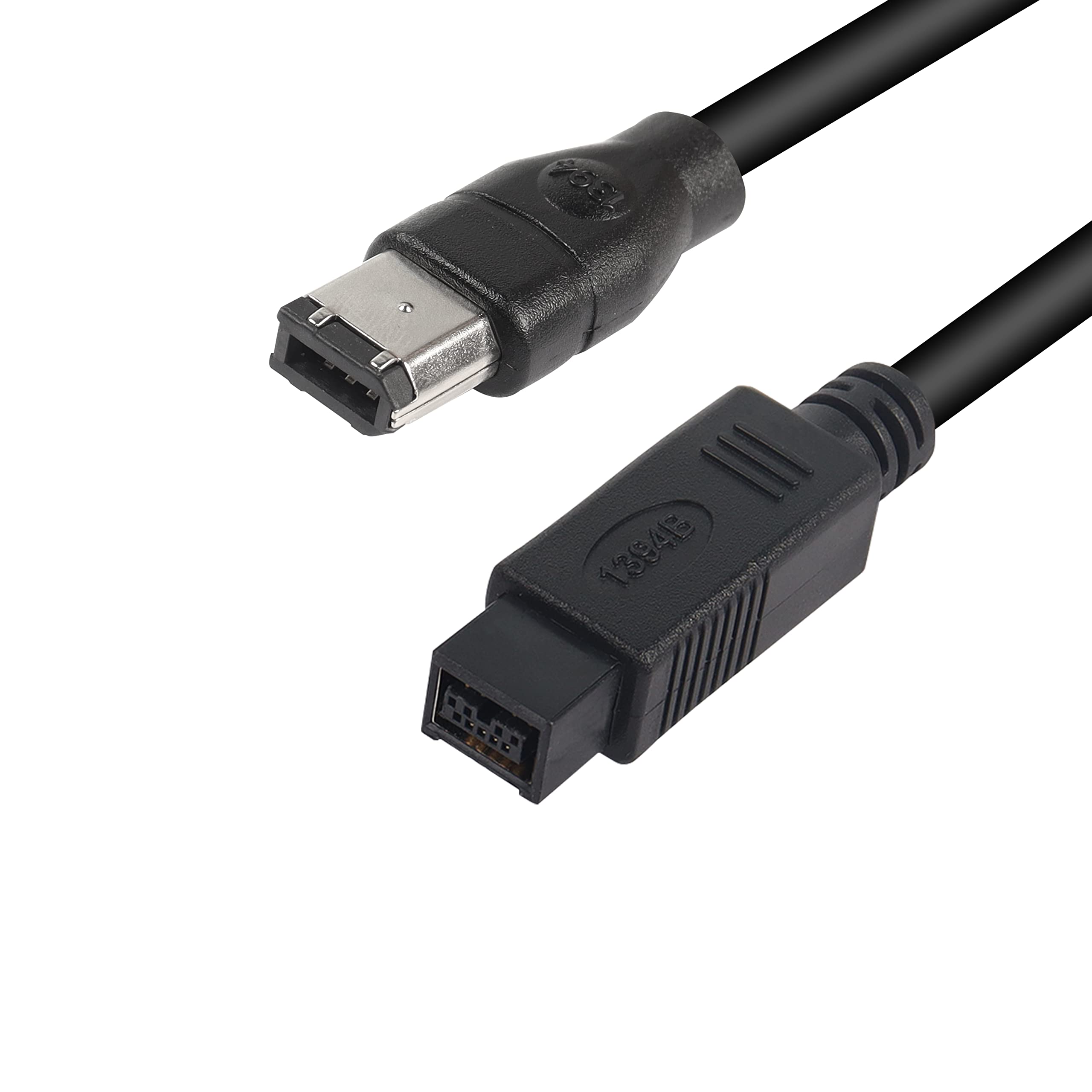 MEIRIYFA FireWire 1394B - Cavo adattatore 9 pin maschio a 6 pin, Firewire 800 a 400 IEEE per fotocamere digitali, stampanti, scanner, 1,8 m