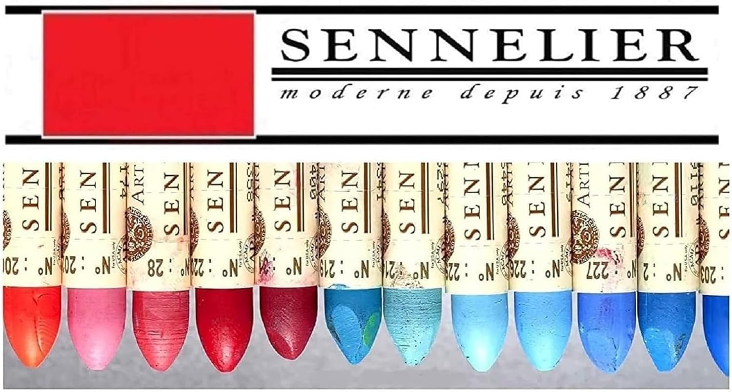 Sennelier Set Ölkreiden und 2 Karten
