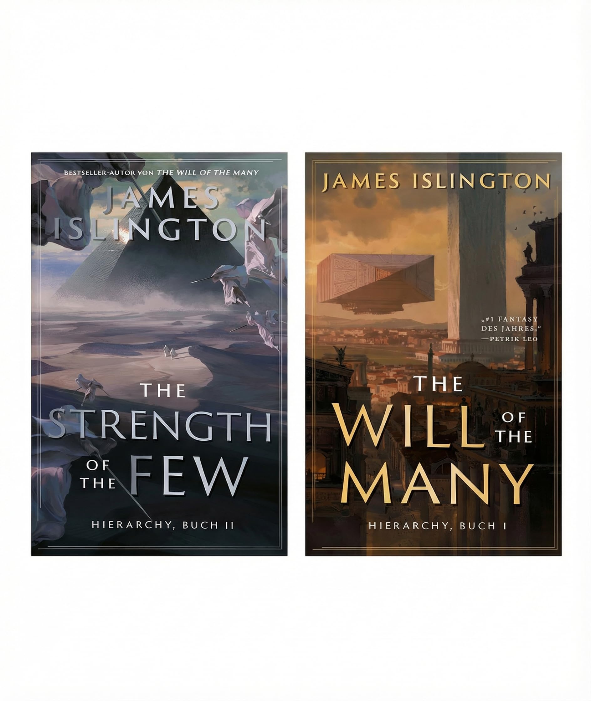 James Islington Hierarchy Reihe Band 1 und 2 - The Will of the Many - The Strength of the Few - Fantasy Bücher Set mit exklusivem Lesezeichen - Limitierte Schmuckausgabe Deutsch Sammleredition