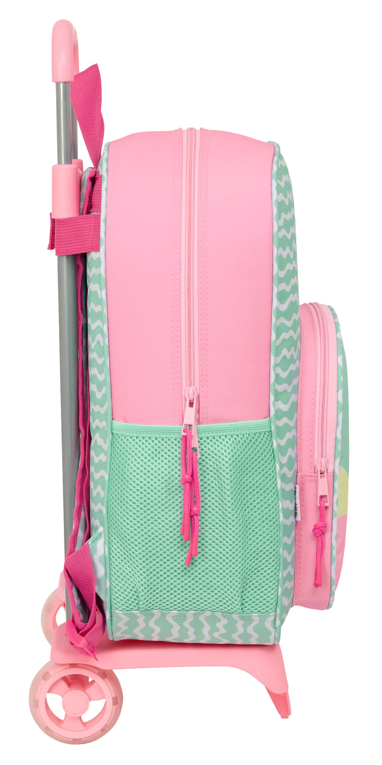 Safta Stitch Ice Cream - Mochila Escolar con Carro 905, Ideal para Niños de Diferentes Edades, Cómoda y Versátil, Calidad y Resistencia, 33x14x42 cm