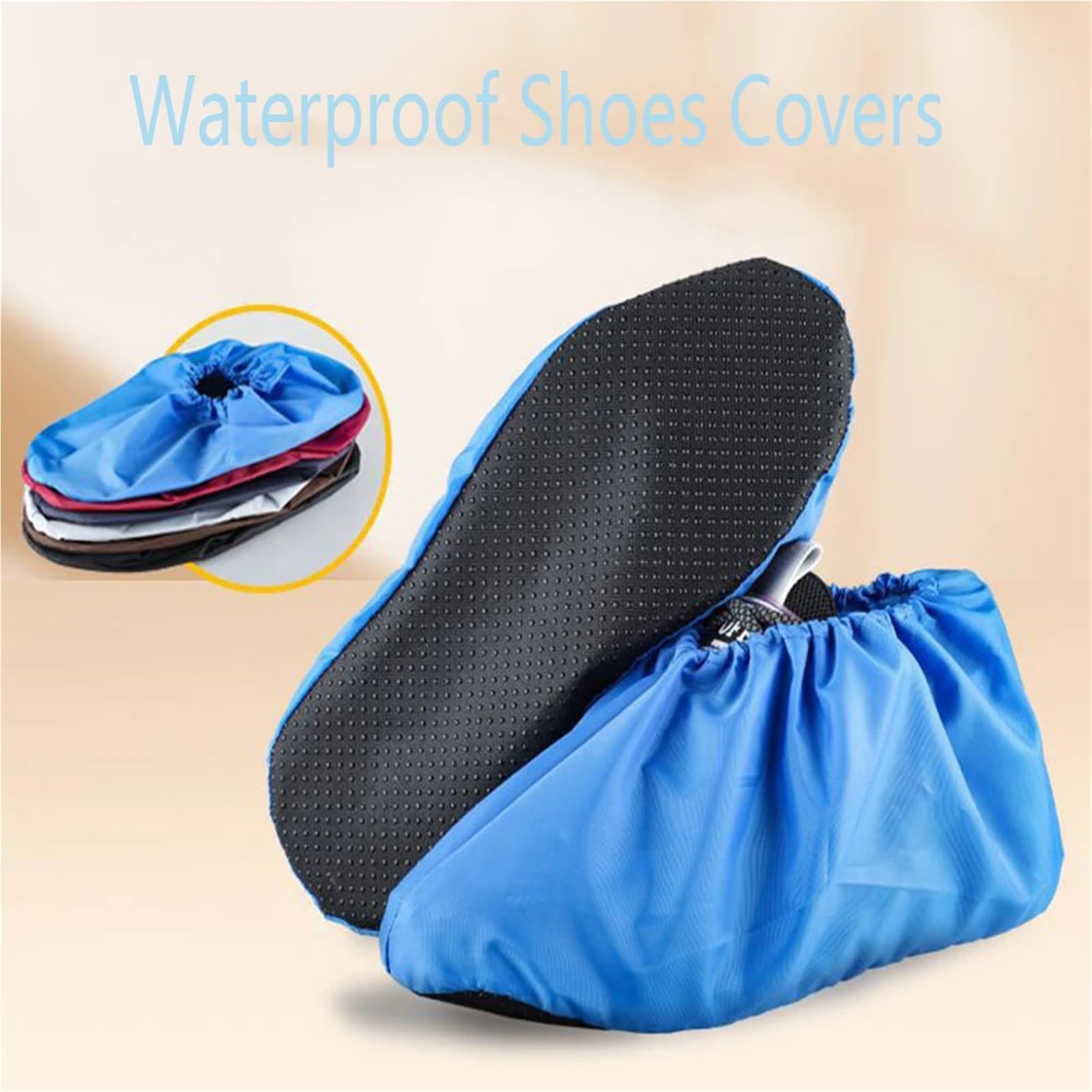 5 paia di copriscarpe impermeabili antiscivolo, lavabili, for scarpe da interno, for mantenere la pulizia del tappeto, riutilizzabili, for l'elasticità delle Per La Casa
