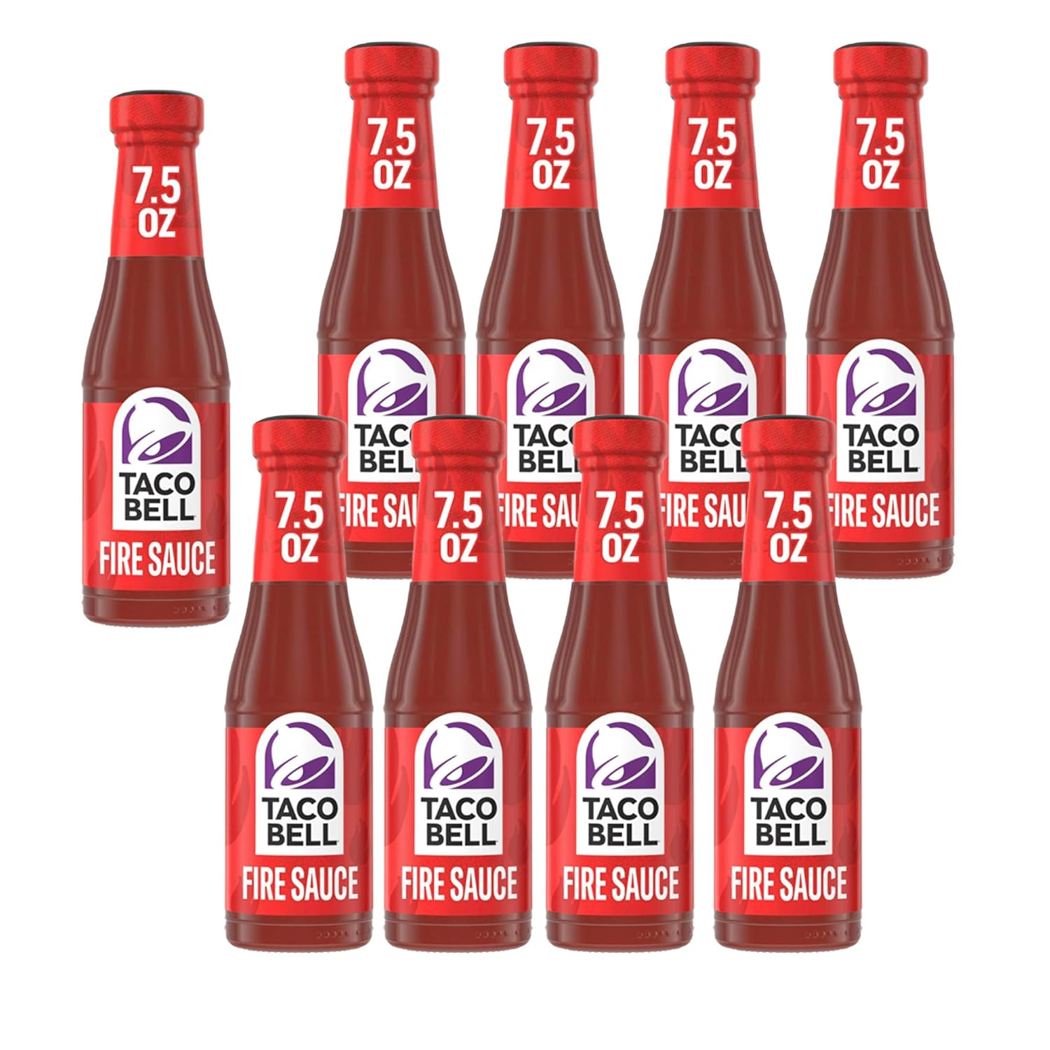Tacoo Sauce Fire 7.5 oz Glass Bottle 9 pk + 1 piece Taco Stand by KOOL8SHOP Infinite Deals