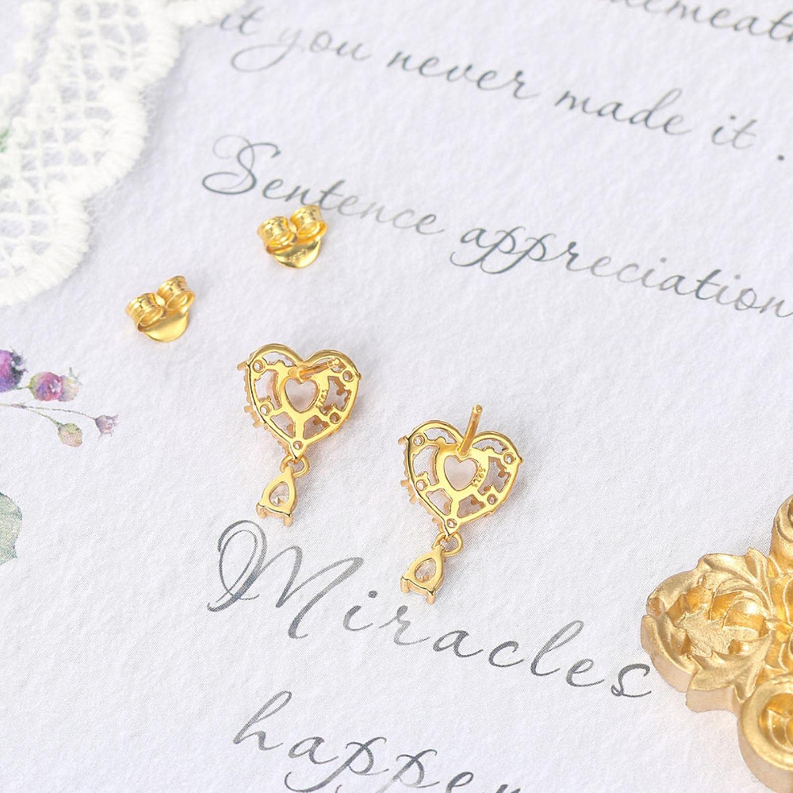 LOKILOKI Set di Gioielli in Argento Sterling 925 con Smeraldo Orecchini A Bottone con Perle Naturali Collana con Ciondolo Bohémien Anello da Donna con