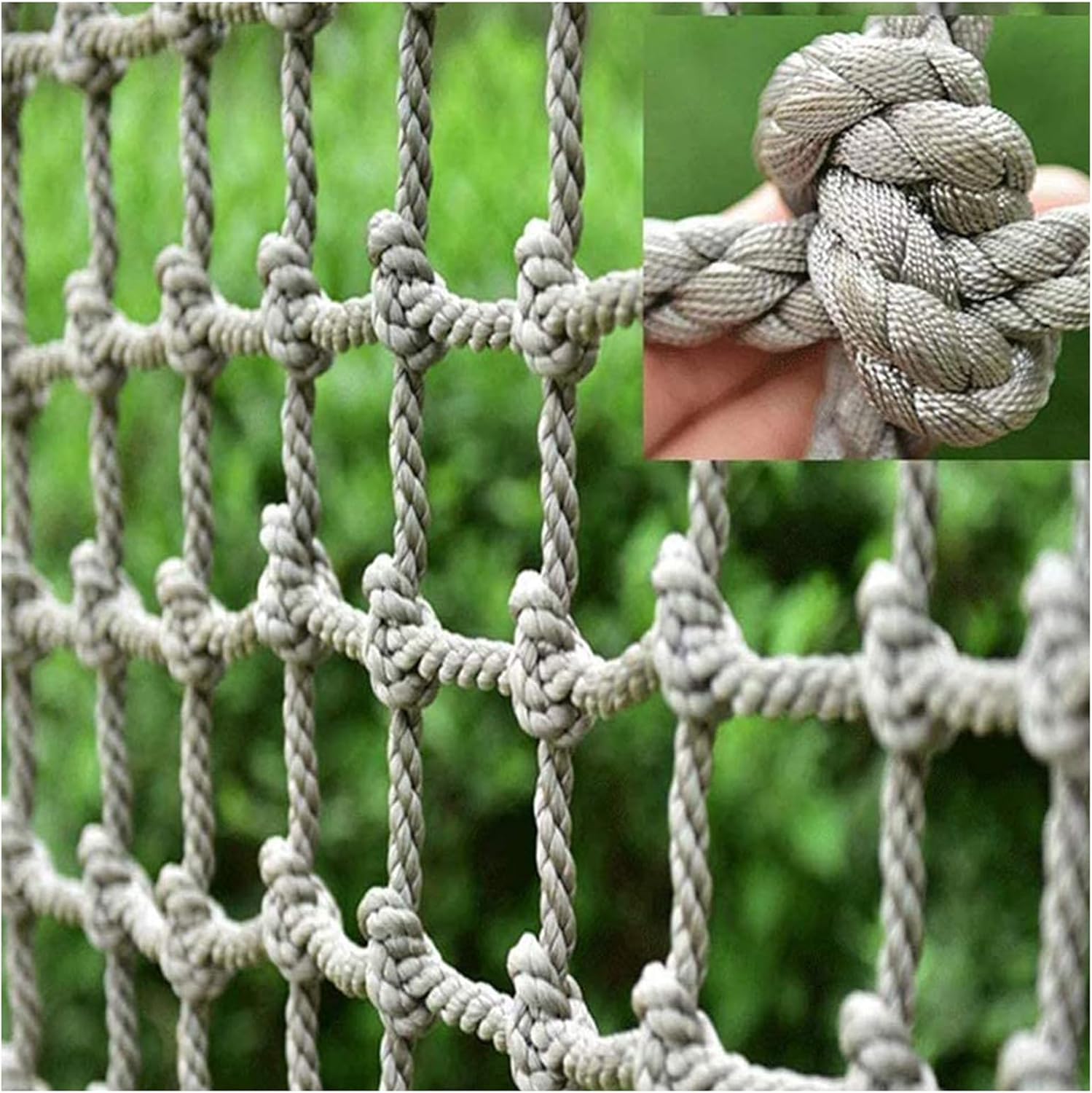 Climbing Cargo Net for Kids, 3.3x3.3ft Balcony Railing Protection, Indoor & Outdoor Playground Climbing Course, Obstacle Course for Safe Play & Adventure