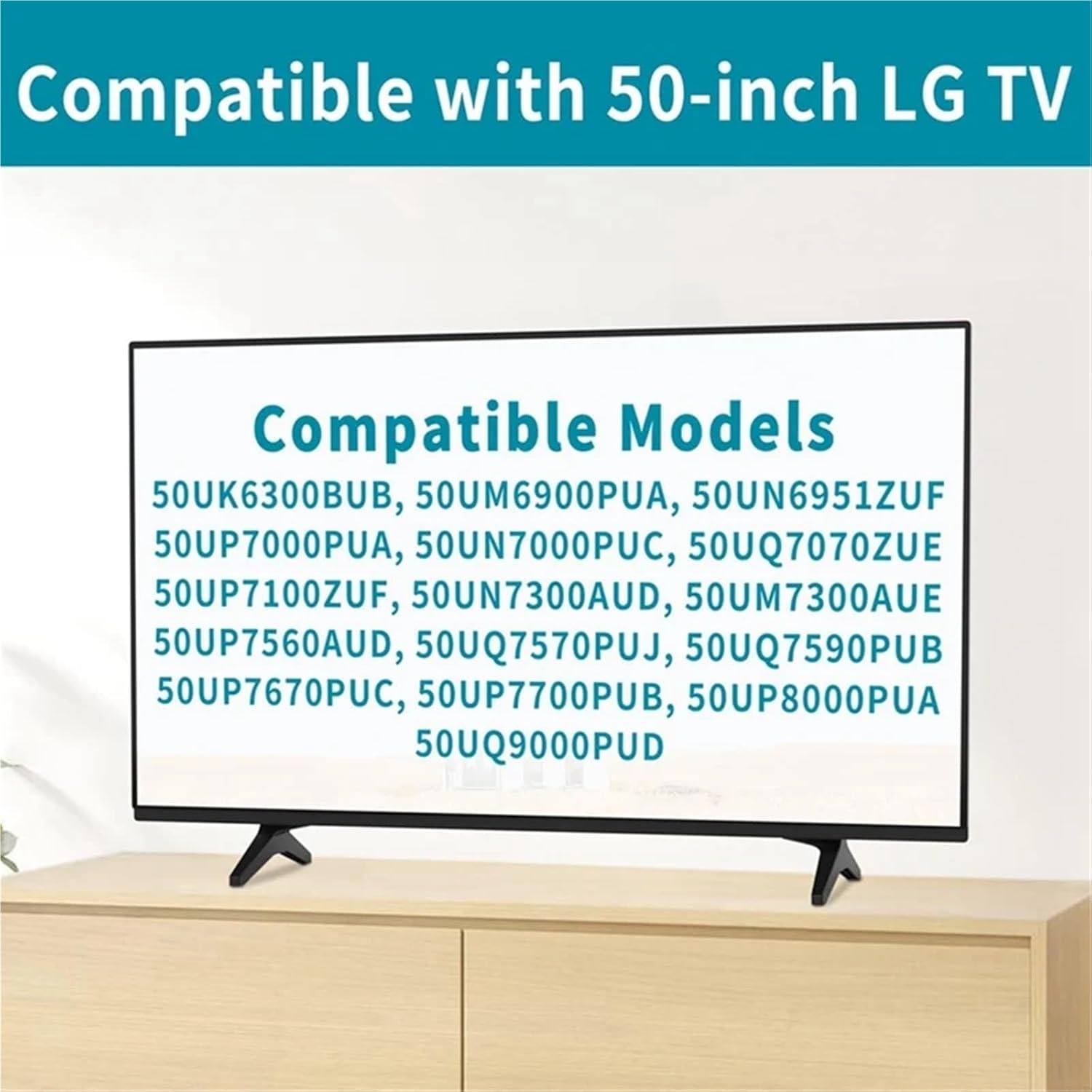 TV Stand for LG TV Legs Parts TV Stand Legs for L G 49 50 55Inch TV 50UM7300AUE 50UK6300BUB 50UK6500AUA with Screw