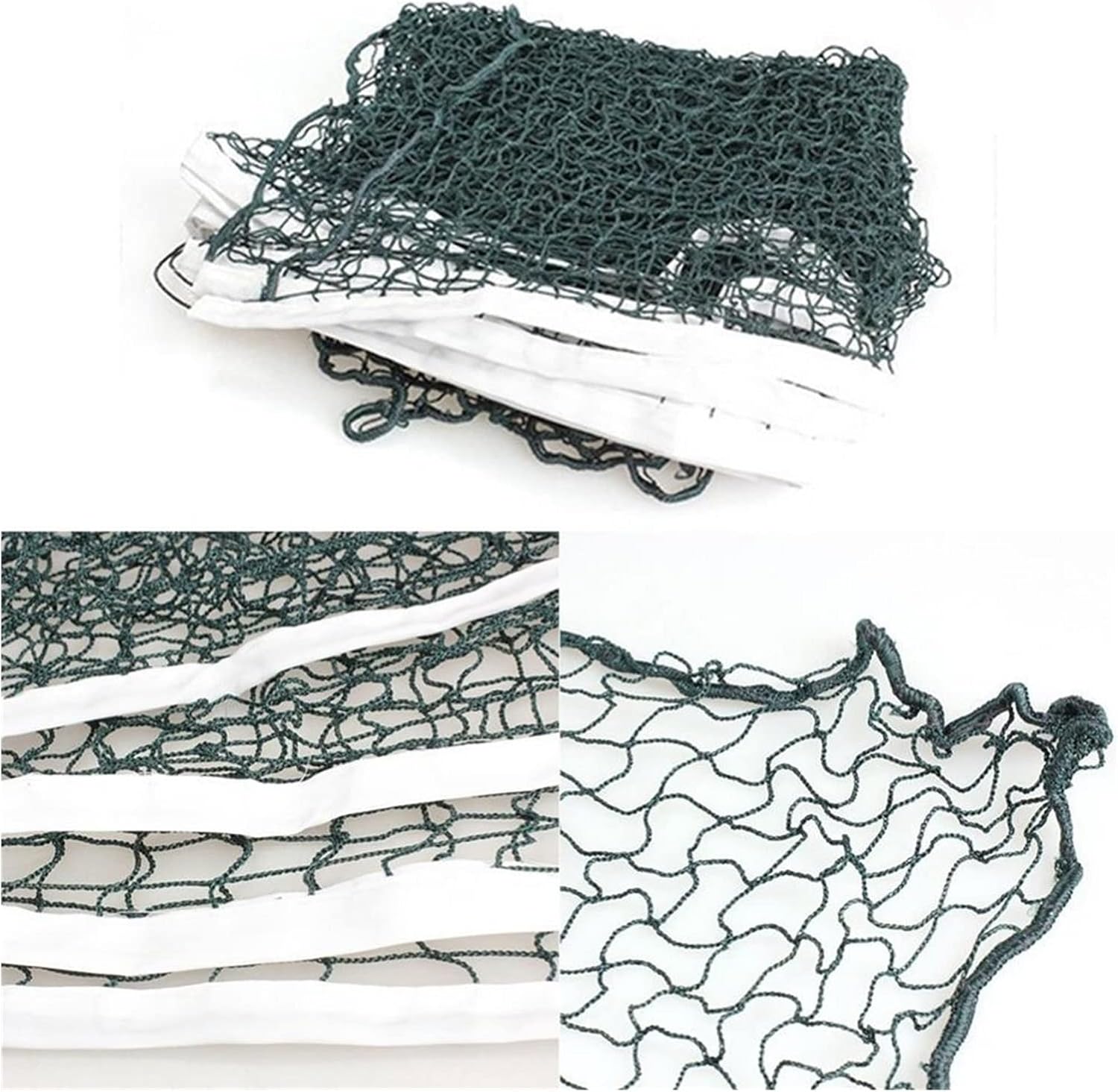 ZZSRJ 5.9x0.79 Meters Professional Sports Training Standard Badminton Net Outdoor Tennis Net Volleyball Net Sports Net (Color : Green, Size : One)