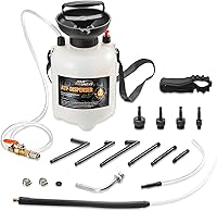 Vista 9 de FOUR UNCLES Bomba de fluido de transmisión de 10L - Extractor y dispensador de fluidos de transmisión neumática con 15 adaptadores de metal ATF