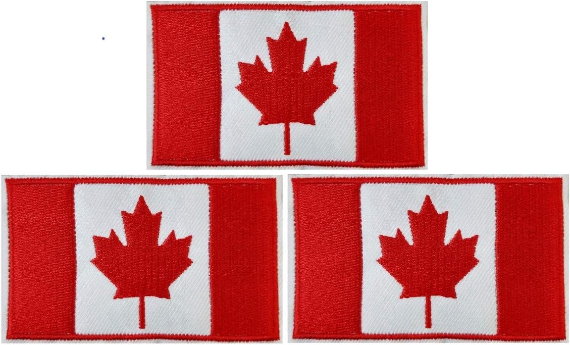 3Pack Canada Flag Patch Canadian Flags Patchs, Canada Tactical Flag Embroidery Patch