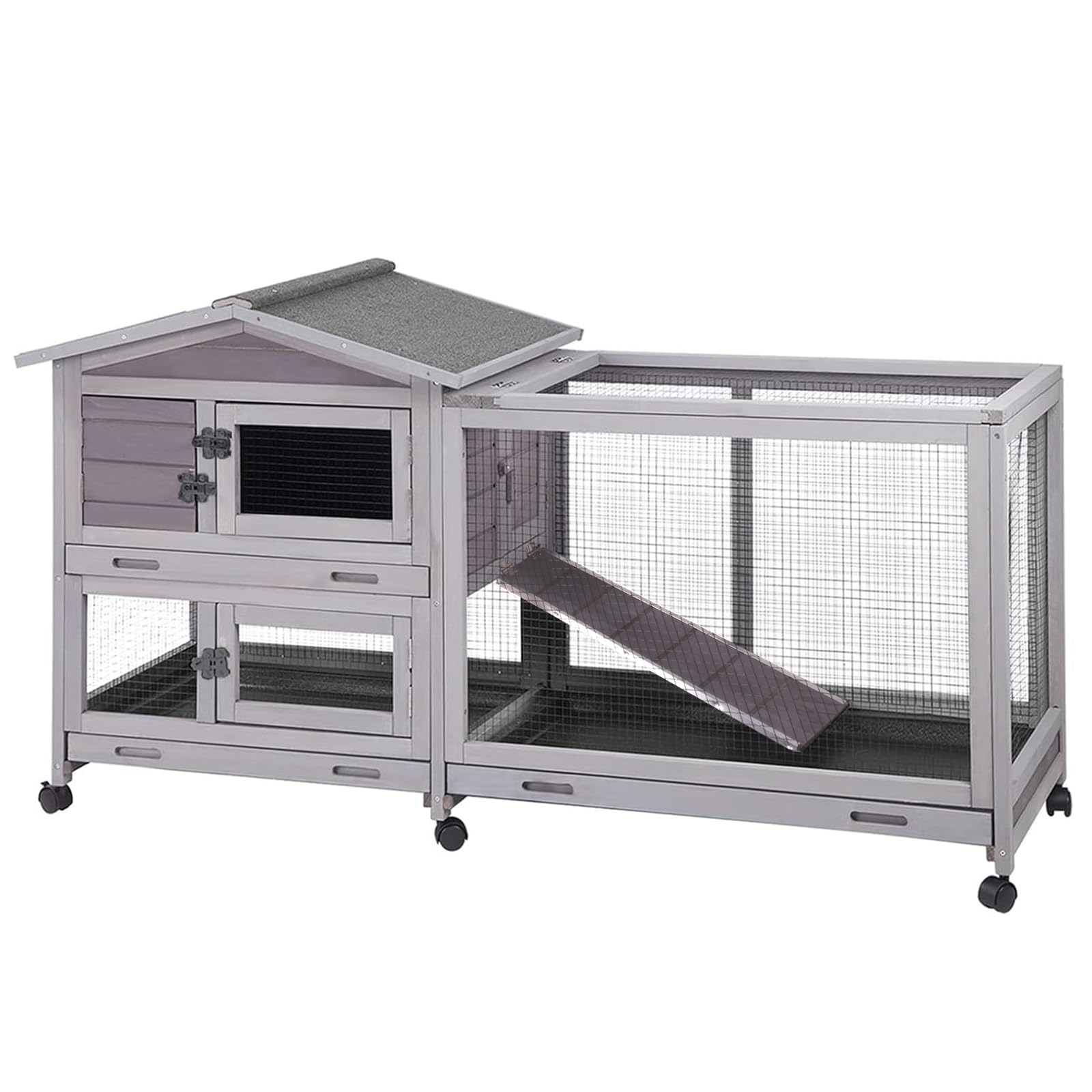Aivituvin 62" Rabbit Hutch