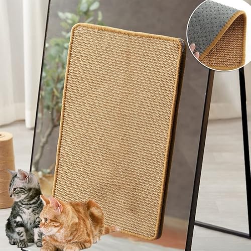 Tapete de arranhar para gatos 30 x 40 cm espesso, macio e confortável, tapete antiderrapante para ar