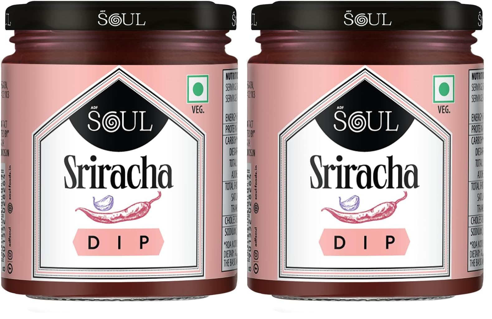 ADF Soul Sriracha Dip | Spicy Thai-Style Sauce With Red Chillies & Garlic | Perfect With Fries, Burgers & Snacks | 200g (Pack of 2)-image-24