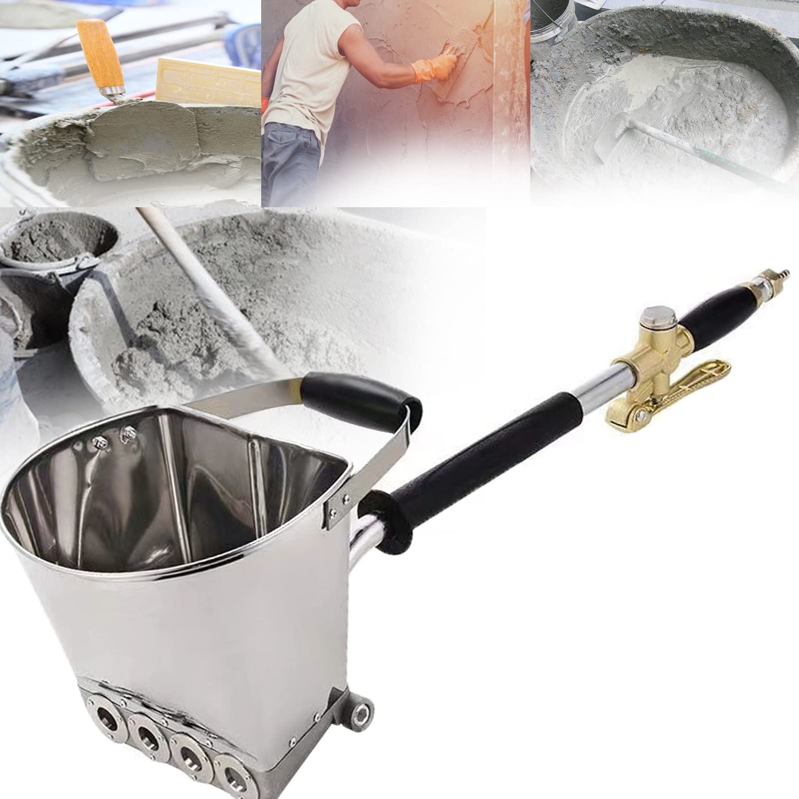 Malta Intonaco Cemento Cemento Spruzzatore Stucco Spruzzatore Gesso Spruzzatore Malta di Cemento Pistola A Spruzzo Spruzzatore Manuale Pittura Murale Strumento di Calcestruzzo