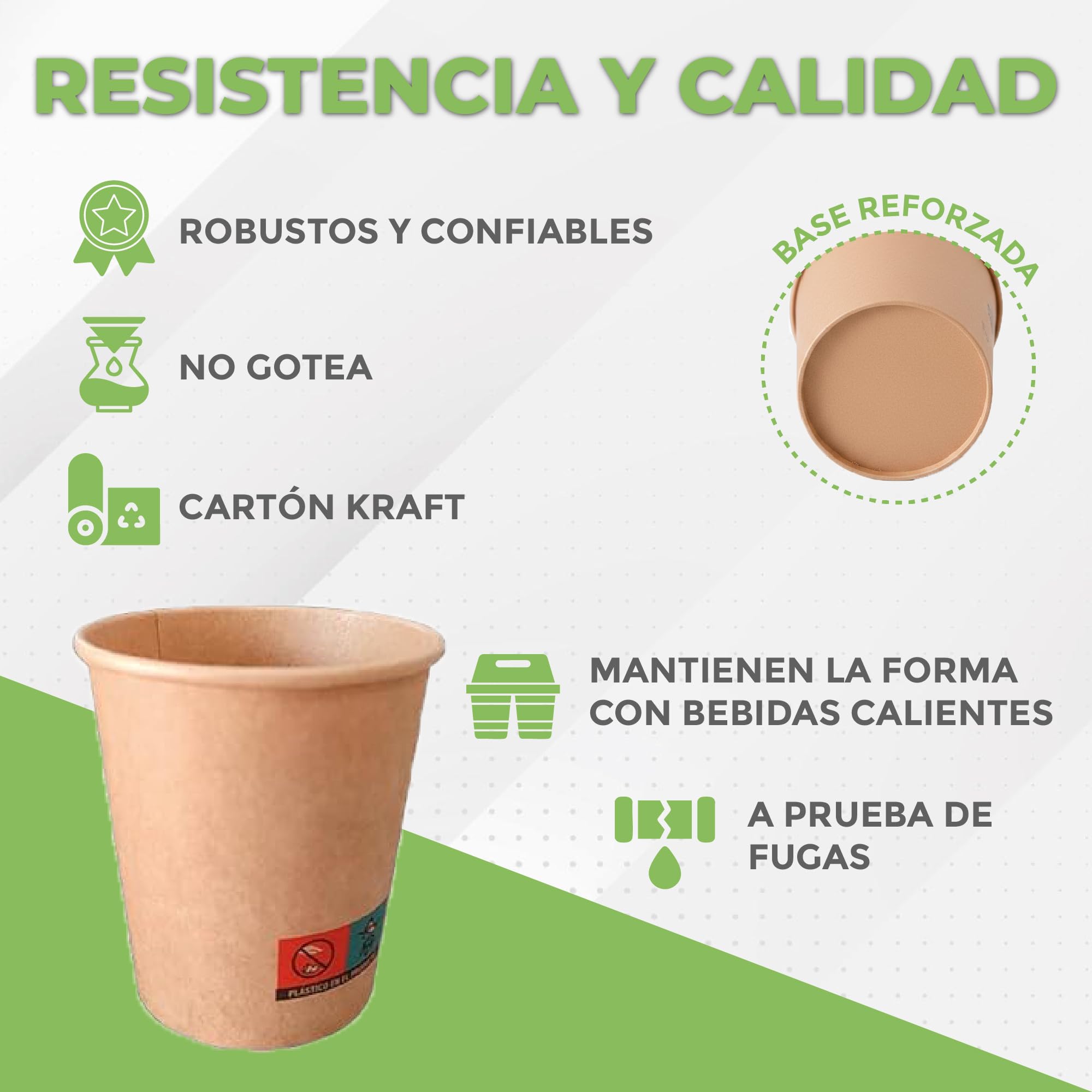 GASTROTOMI Vasos de Carton 360 ml (12 oz) – Pack 200 Unidades de Vasos Desechables - Resistentes para Bebidas Frías y Calientes - Café, Refrescos, Cerveza y Eventos - Reciclables y Uso Profesional - 5