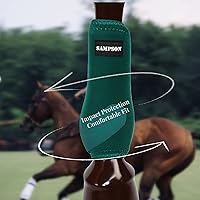 Vista 3 de sampson Botas de caballo, botas deportivas profesionales para caballos con espuma viscoelástica que absorbe los golpes, protección superior y ajuste