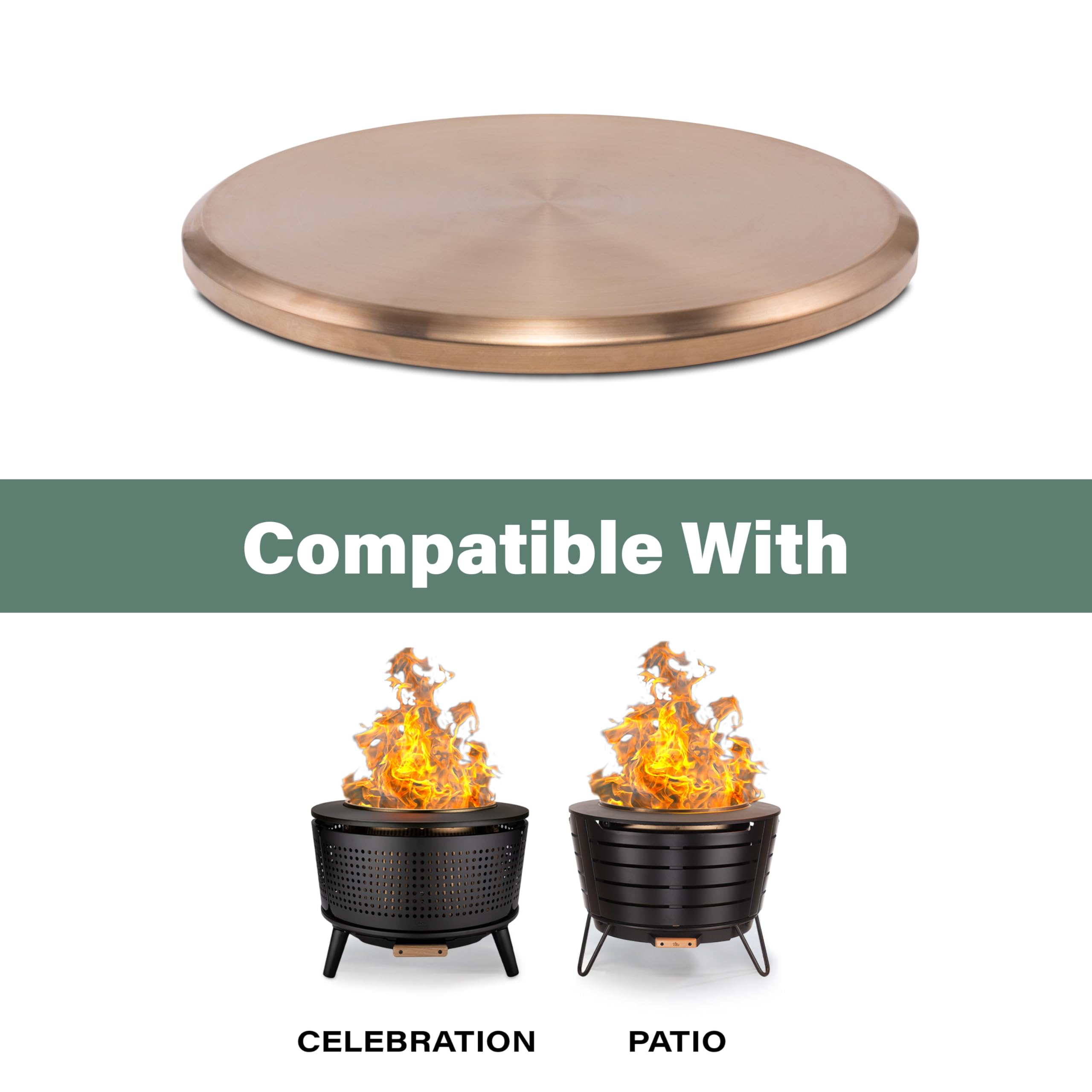 Snapklik.com : TIKI Patio & Celebration Tabletop Fire Pit Cover 25.6