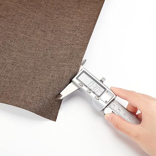 Vista 54 de OLYCRAFT 39.4 x 16.9 pulgadas, tela de imitación de cuero verde oliva para encuadernar libros, superficie de terciopelo con respaldo de papel, tela