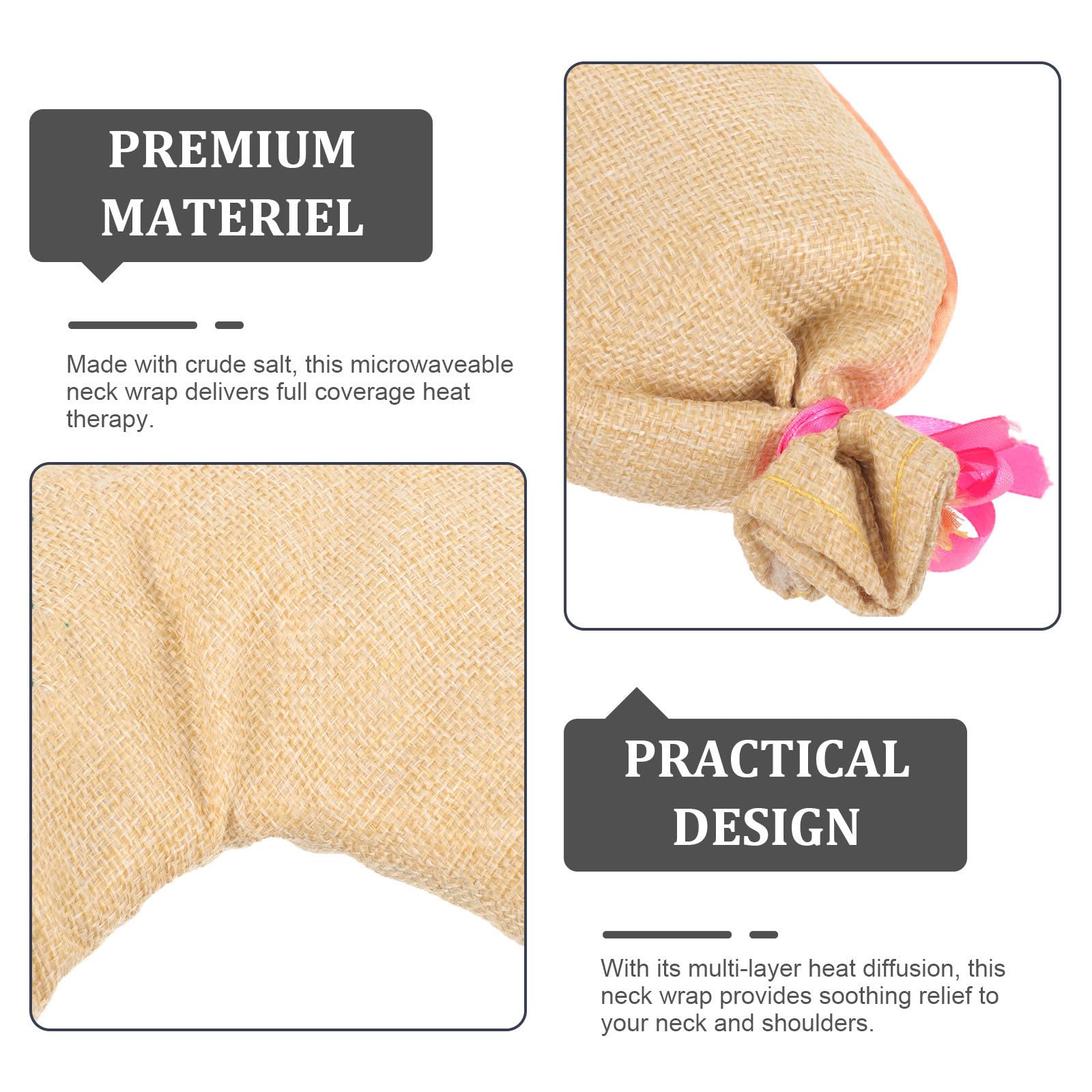 Enveloppement Relaxant Nuque Réutilisable, Micro-ondable, Khaki