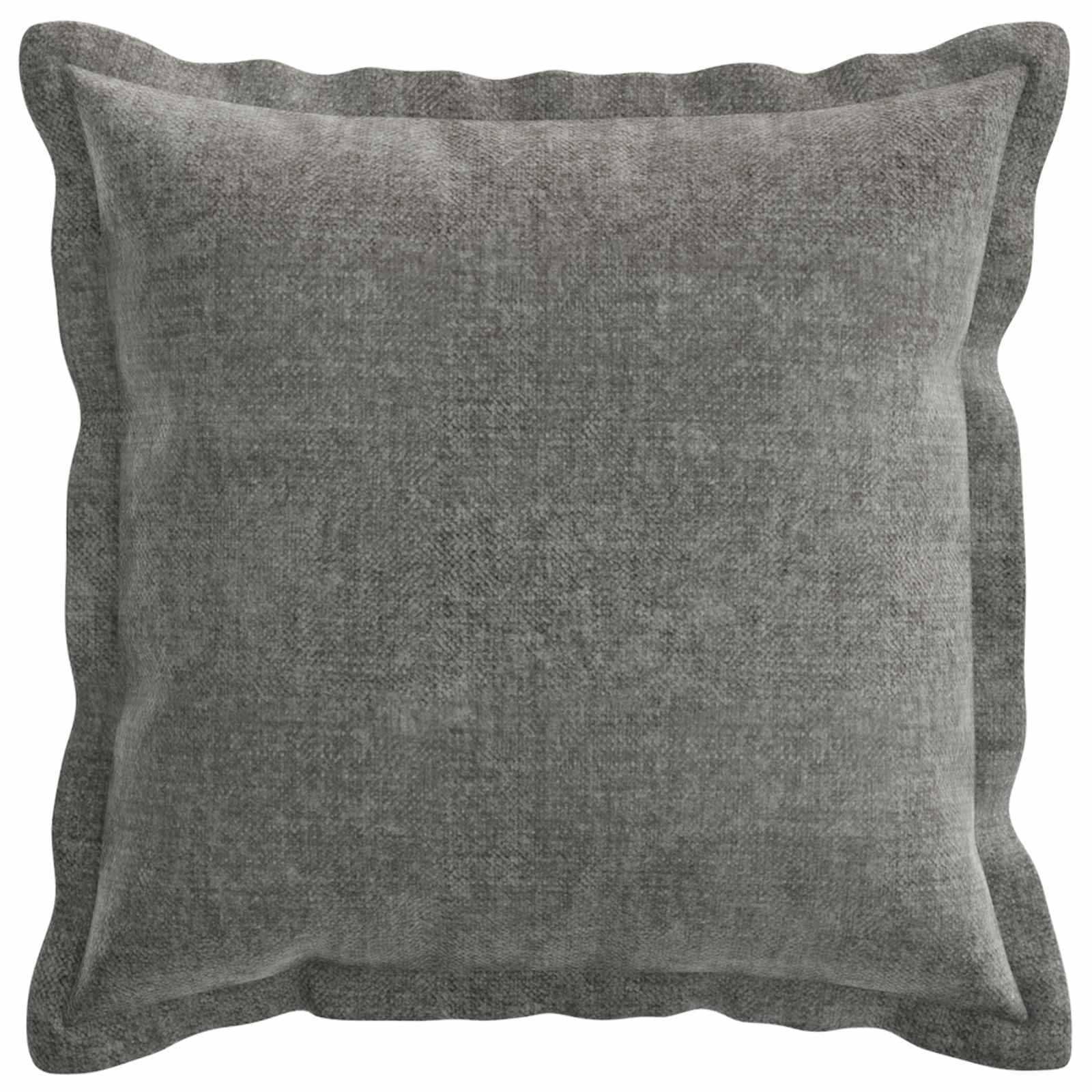 vidaXL Kissenbezug 12 STK. Houten Dunkelgrau 45 x 45 cm Chenille-Stoff