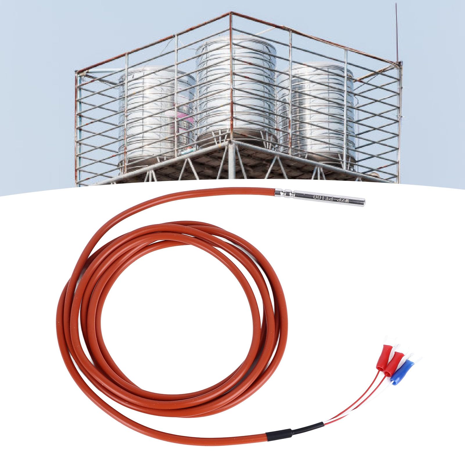 Hyuduo Sonda de Sensor de Temperatura, Acero Inoxidable Resistente Al Agua PT100, Medición de Precisión para Líquidos y Gases de -58 a 662 F