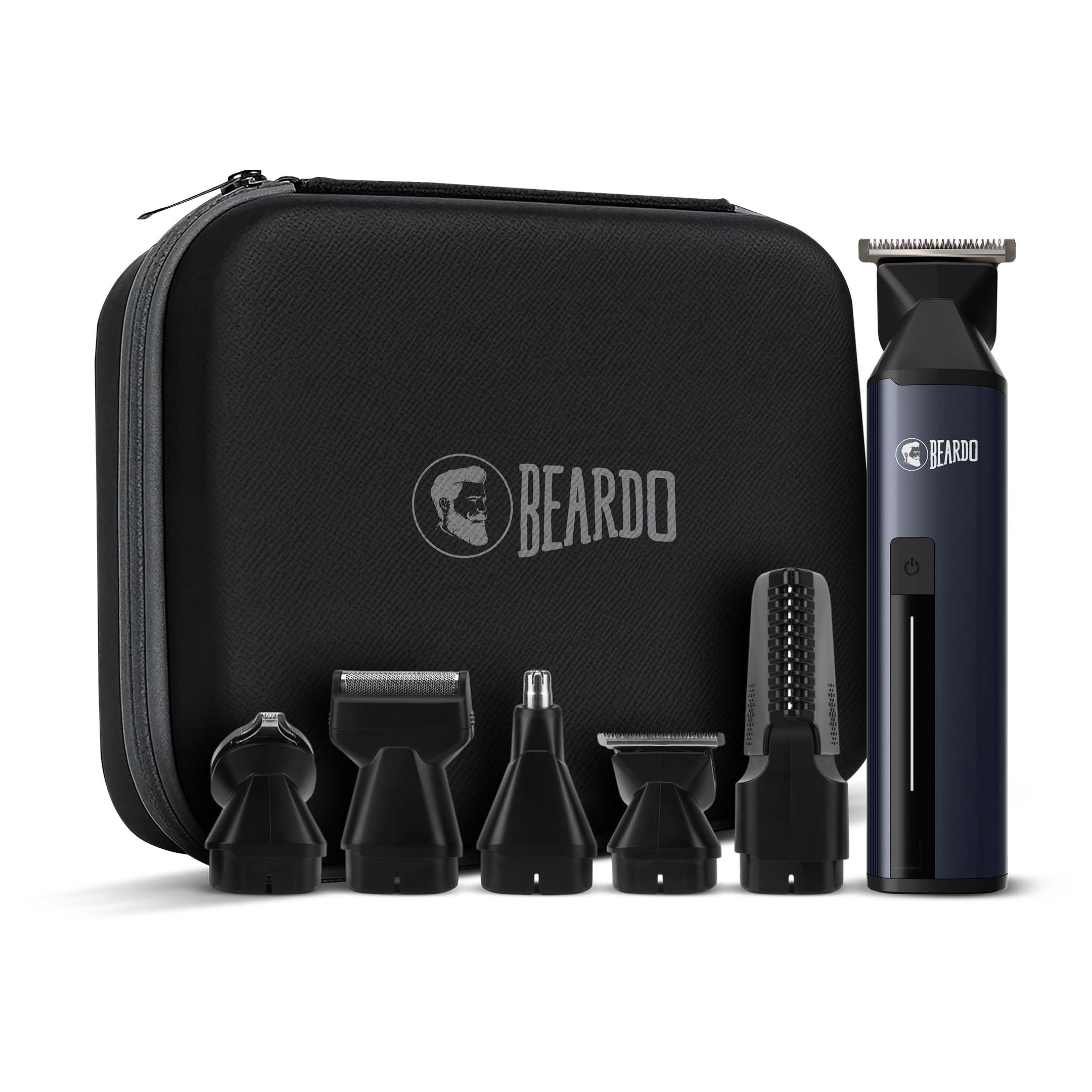 Beardo Godfather Premium Trimmer Kit for Men | Full Body Grooming Kit with 6 Magnetic Attachments | 8000 RPM Motor, 120 Min Runtime, Travel Lock | Self-Sharpening Blades, Aluminium Body | Full Body Trimmer for Men-image-33