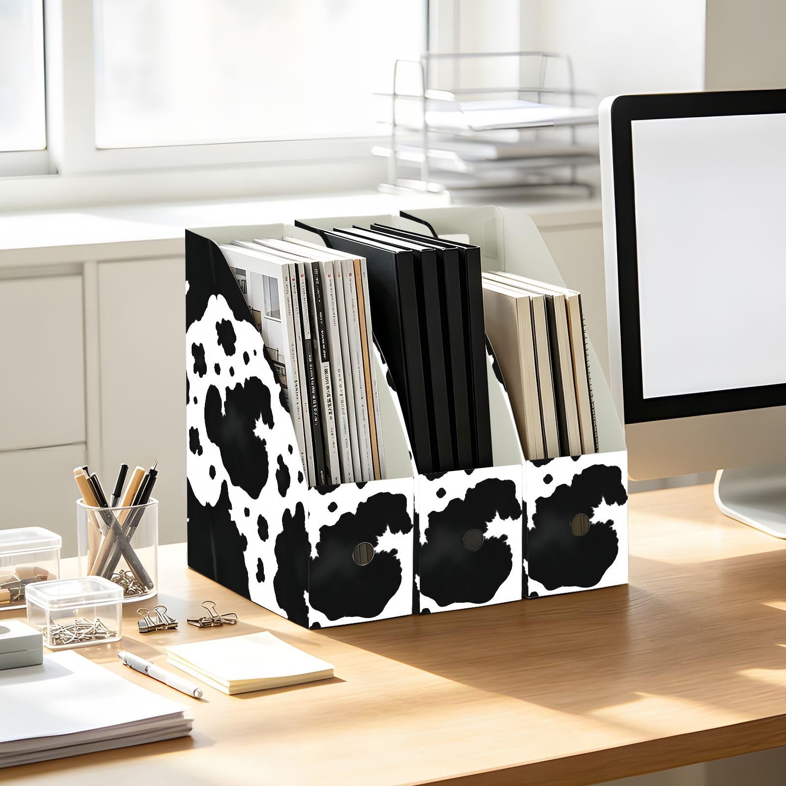 Cartone animato Spot Nero Portariviste File Holder per Classroom