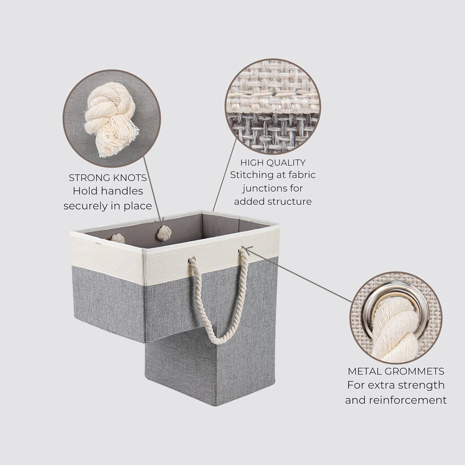 Cesto Di Stoccaggio Delle Scale-Cestino Organizzatore A Forma Di L Pieghevole, Design A Manico | Box Di Stoccaggio Delle Scale Robusto, Soluzione Di Declactory Home, Perfetta Per Le Forniture Per