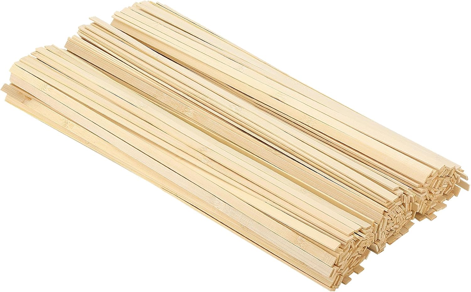 SOUJAP 800 Pieces 15.7 Inch Bamboo Sticks, Wooden Craft Sticks, Thin Extra Long Flat Strips for Craft DIY Projects