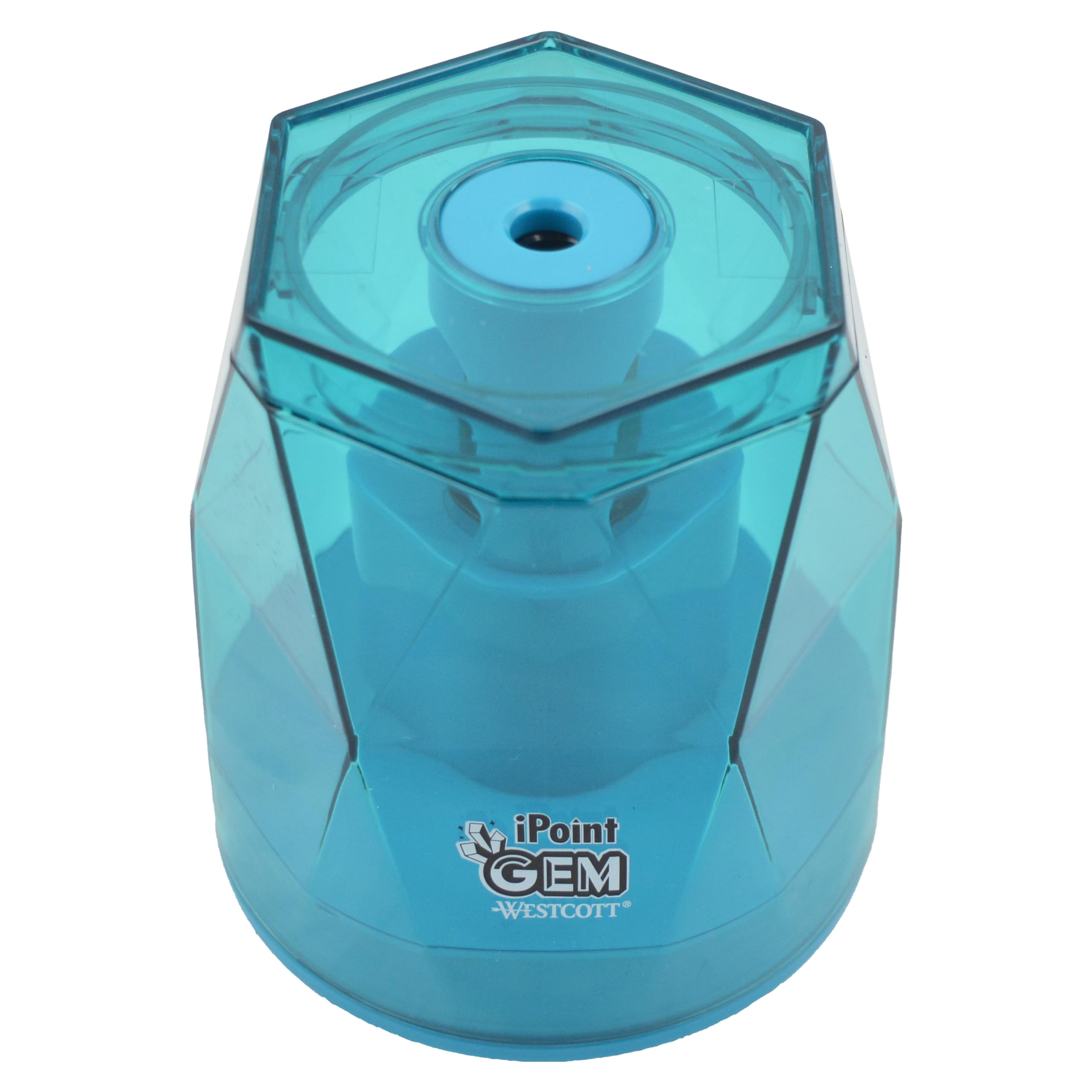 Westcott iPoint® GEM Taille-crayon à batterie, bleu (00529)
