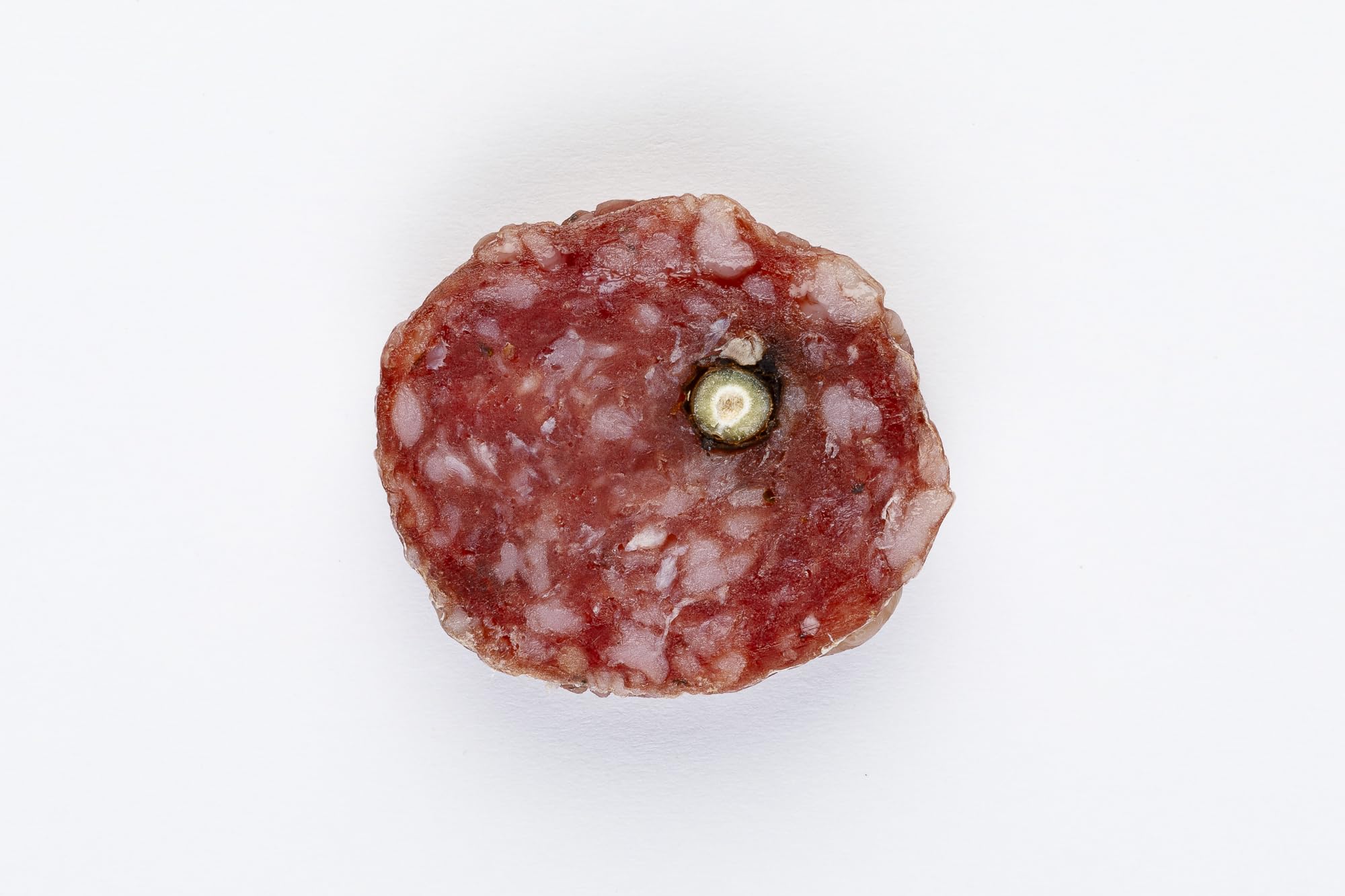 Tomassoni Italienisch SALAMI SOPPRESSATO aus halbwildem Schweinefleisch Ganz 500g, Salame Soppressato, glutenfreiund laktosefrei, 100% Italian Artisan Product, vakuumverpackt