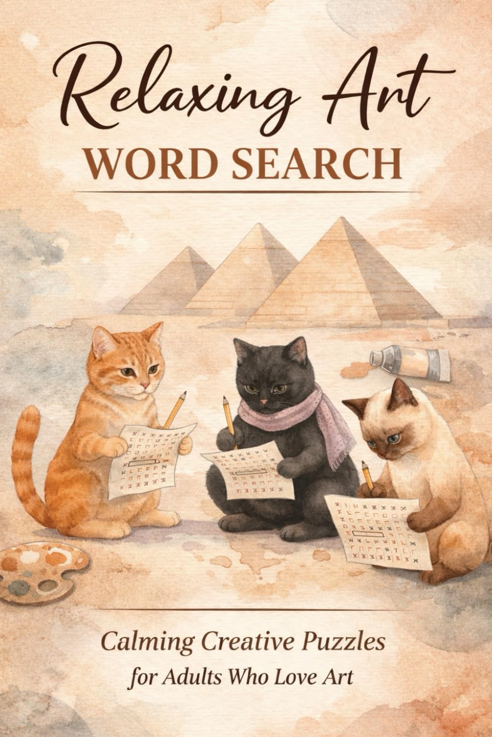 Relaxing Word Art: Calming Creative Puzzles for Adults Who Love Art