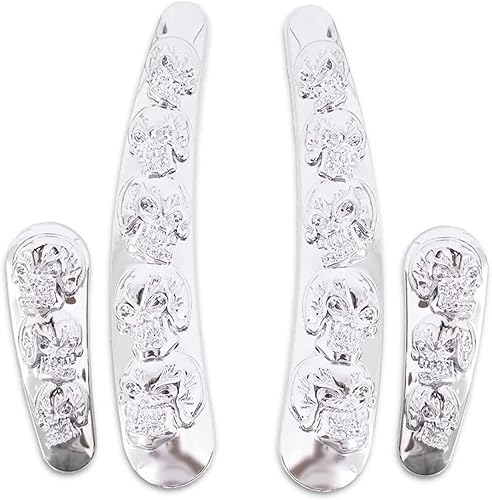 Marco de basculante de calavera cromada 3D personalizada para Harley Davidson Softail modelos 2008-2017 (no FXCW, FXCWC, FXSB, FXSBSE y FXST- AUS