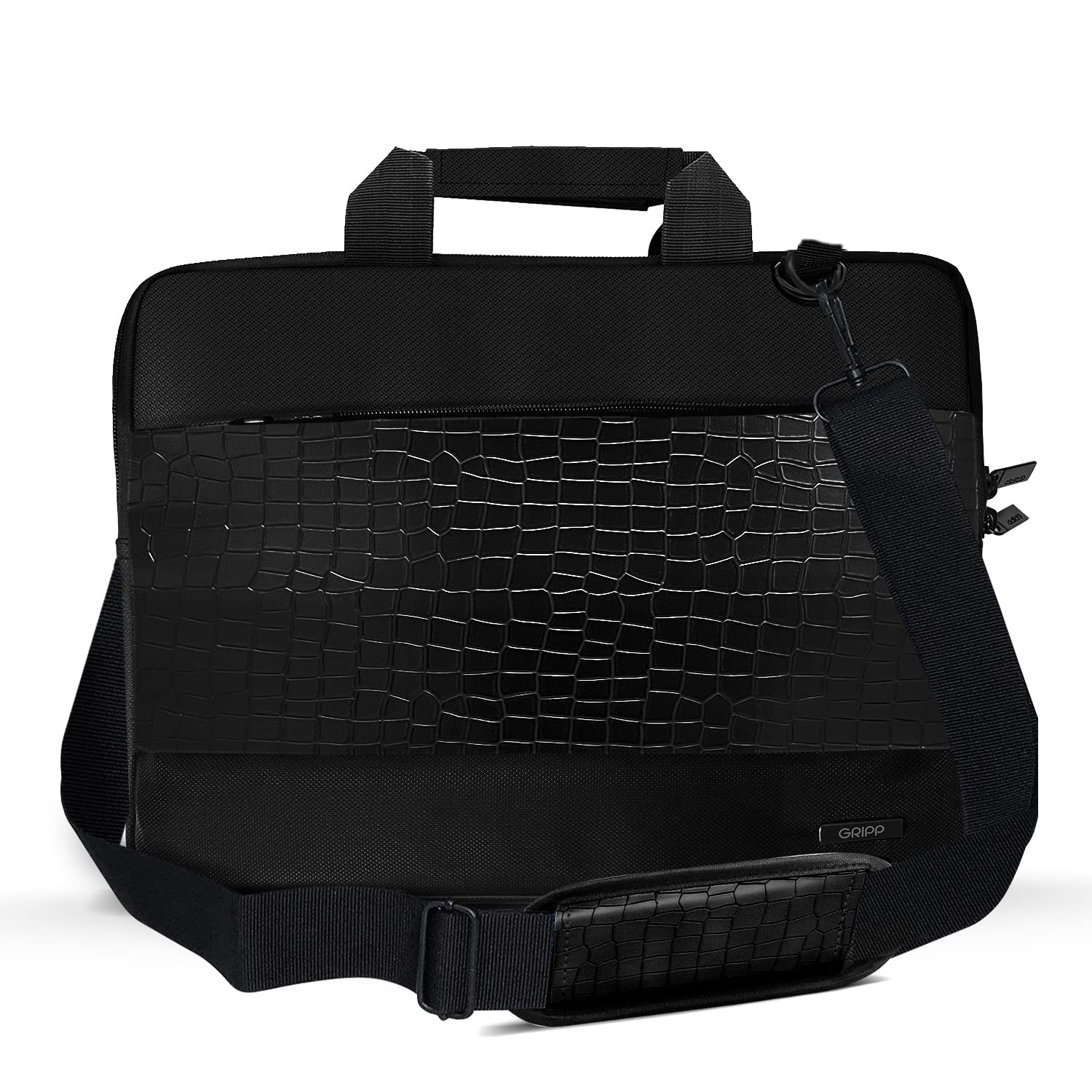 See full amazon price history chart for GRIPP® Croc Compact Executive Business Laptop Messenger Bag with Shoulder Strap & Top Carry Handle | Water Repellent Polyester & Front Leather Textured Material Upto 13 inch MacBook/Laptop - Black GRIPP® Croc Compact Executive Business Laptop Messenger Bag with Shoulder Strap & Top Carry Handle | Water Repellent Polyester & Front Leather Textured Material Upto 13 inch MacBook/Laptop - Black (B09PG8HGXH) Amazon Price History, Amazon Price Tracker