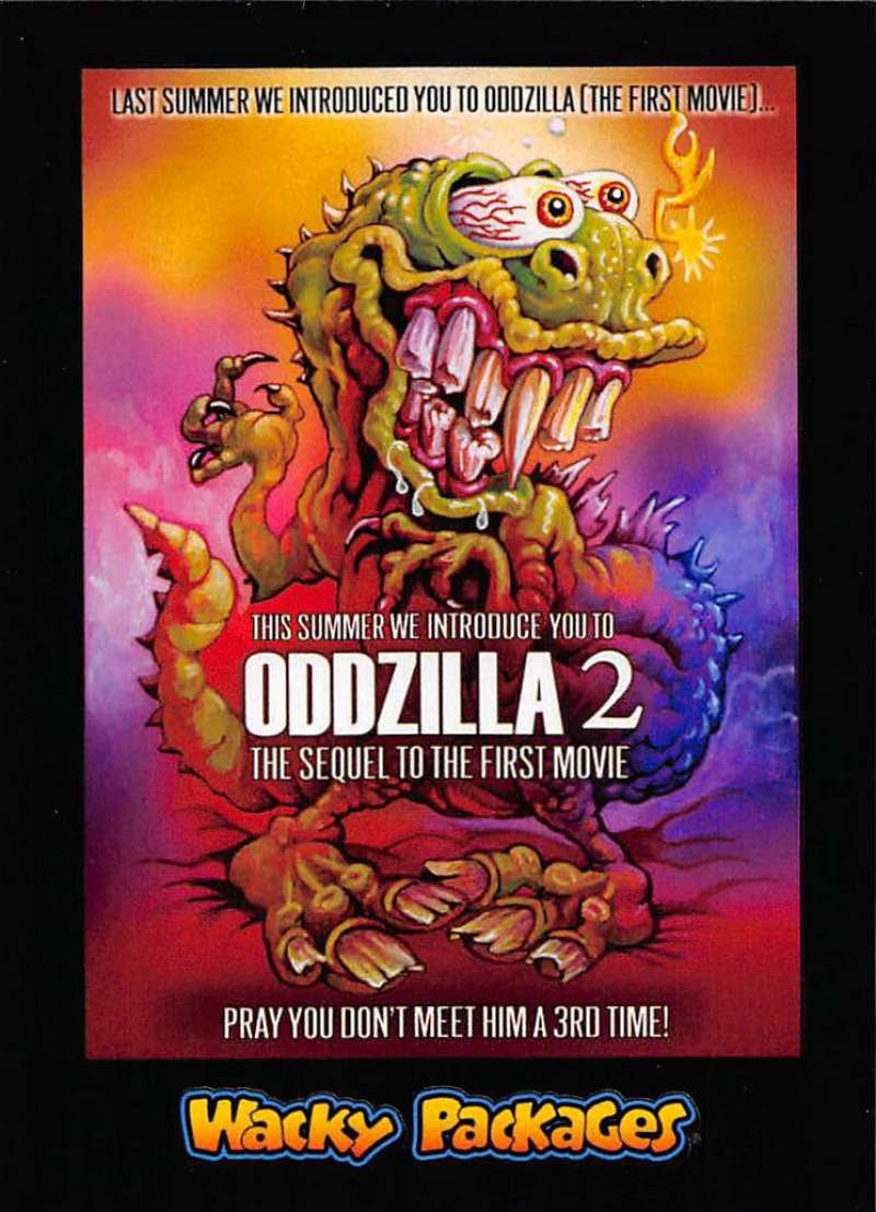 2018 Topps Wacky Packages Go to the Movies Sci-Fi Film Stickers